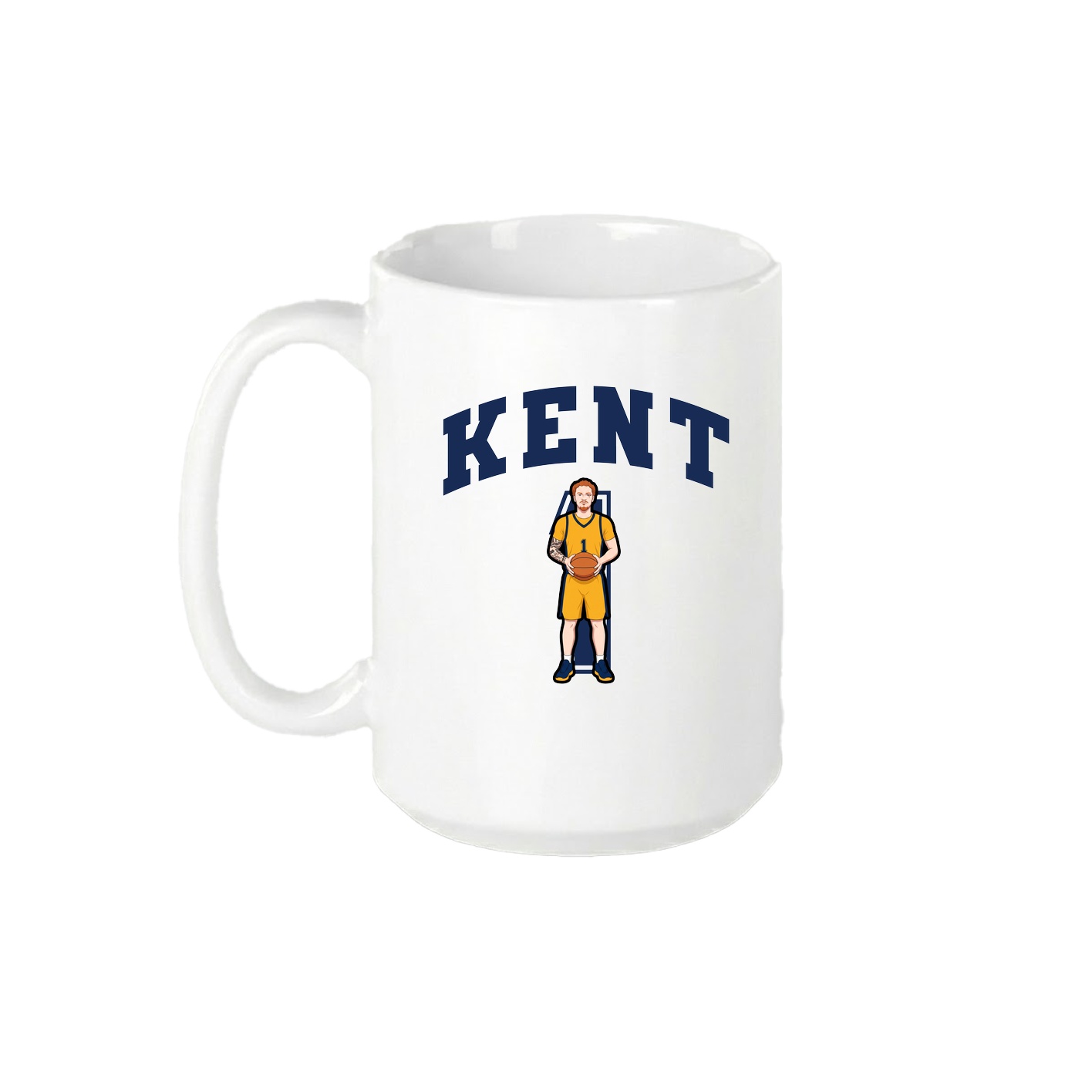 15oz Coffee Mug — Number in White