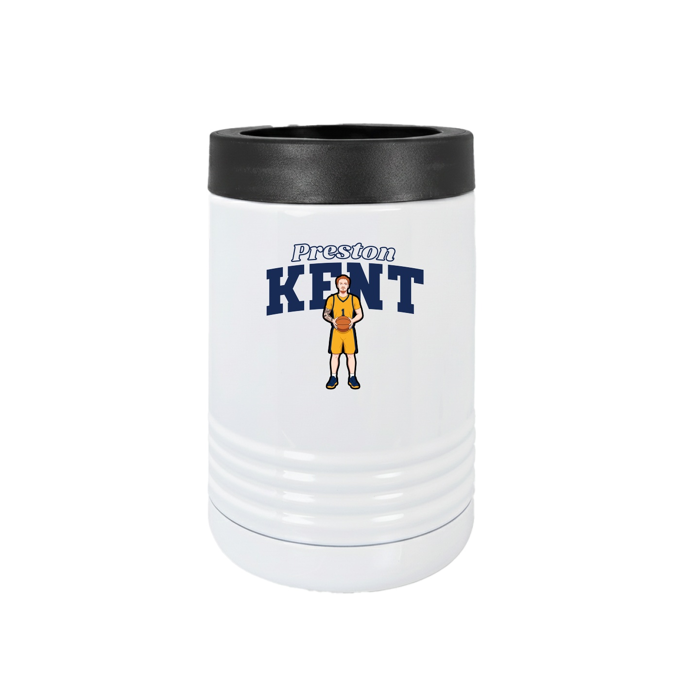 Beverage Holder — Name Arch in White