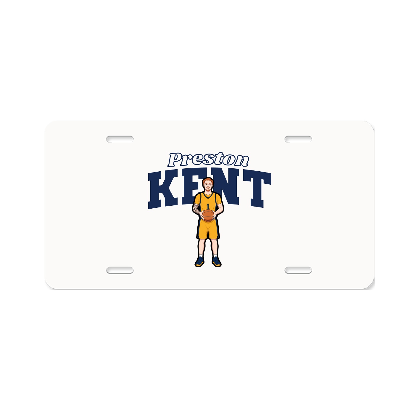 License Plate — Name Arch in Classic