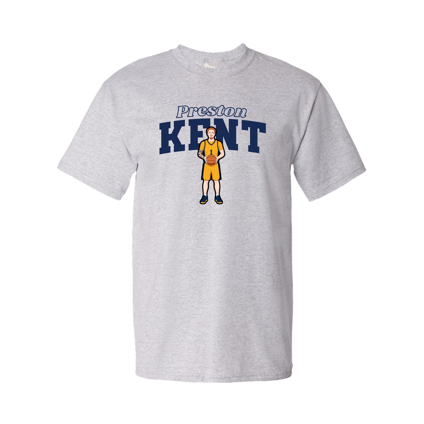 Youth Tee — Name Arch in Grey