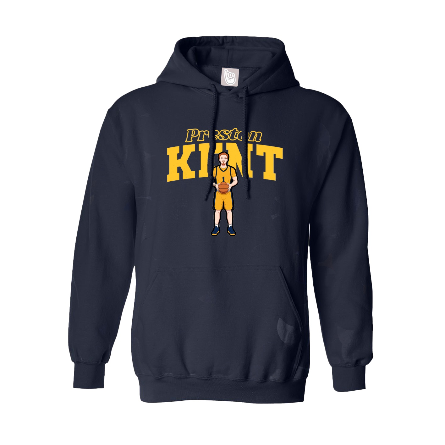 Hoodie — Name Arch in Navy