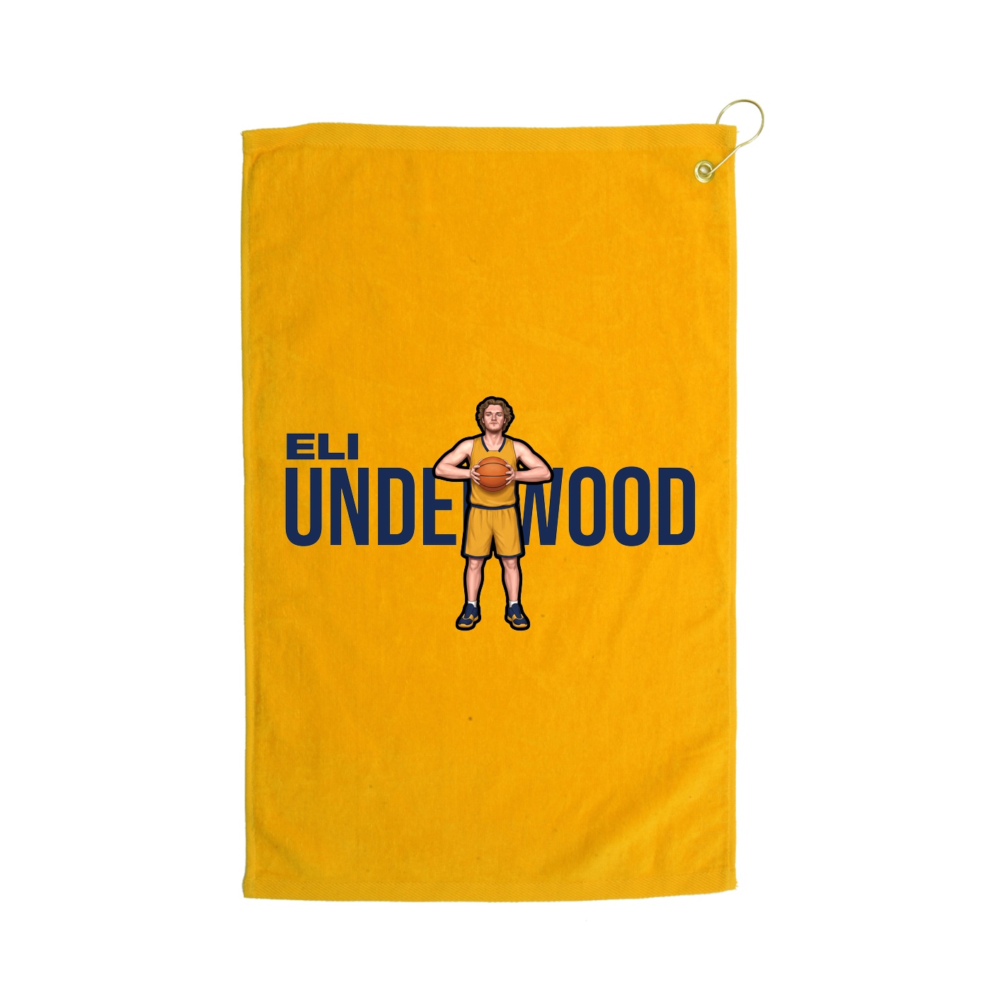 Golf Towel — Player Name in Gold