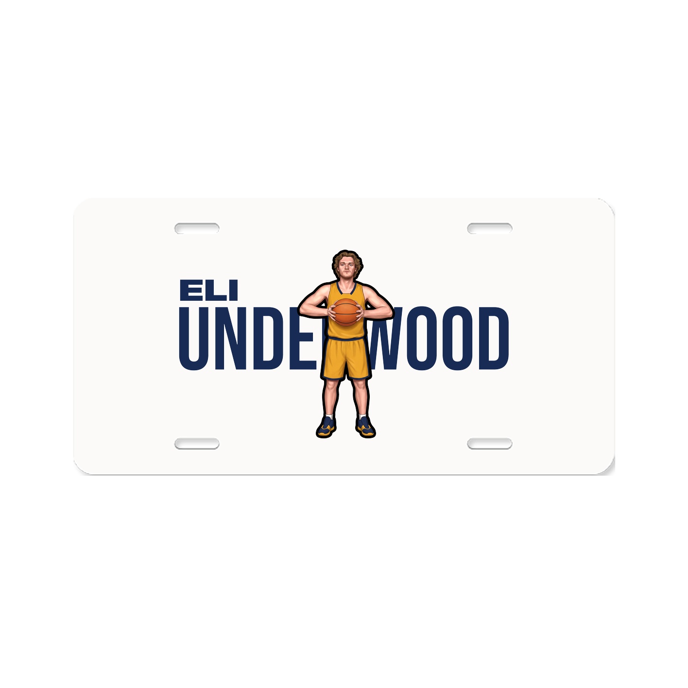 License Plate — Player Name in Classic