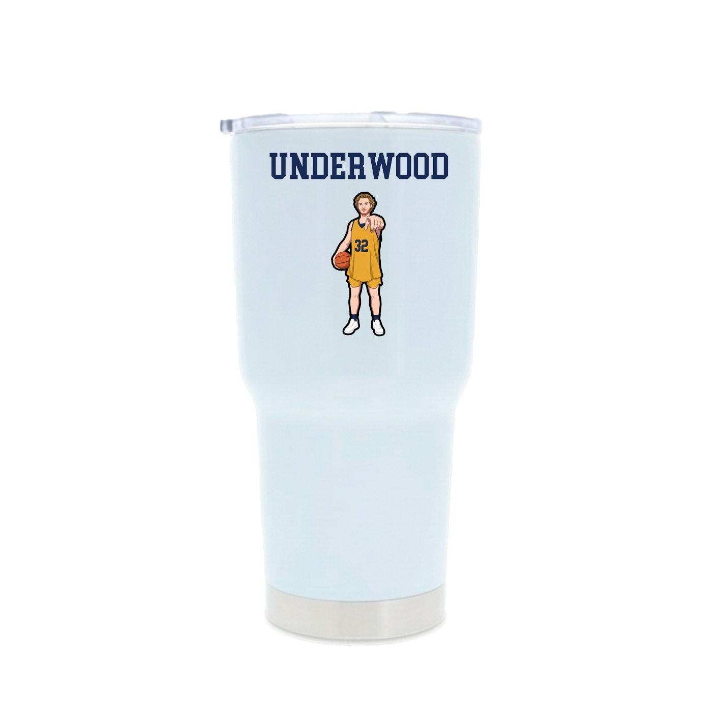 30oz Stainless Steel Tumbler — Shirsey in White