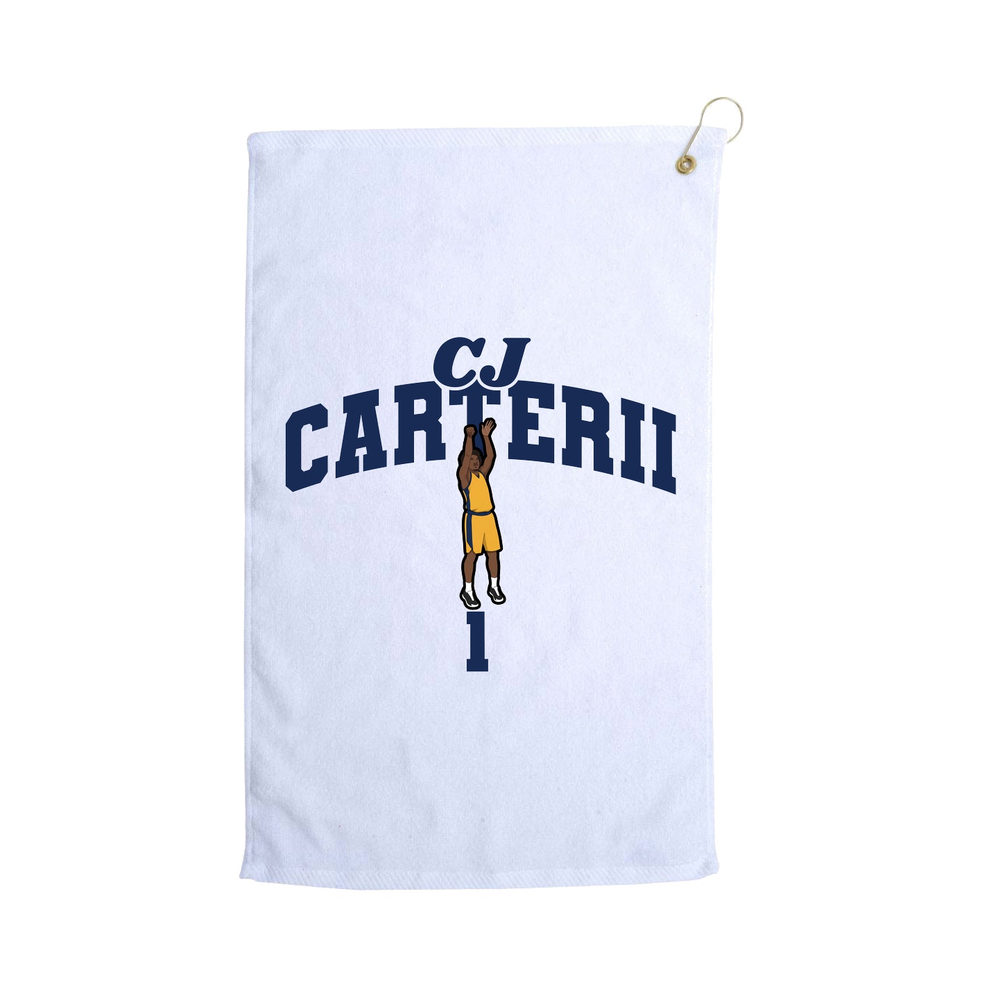 Golf Towel — Signature Arch in White