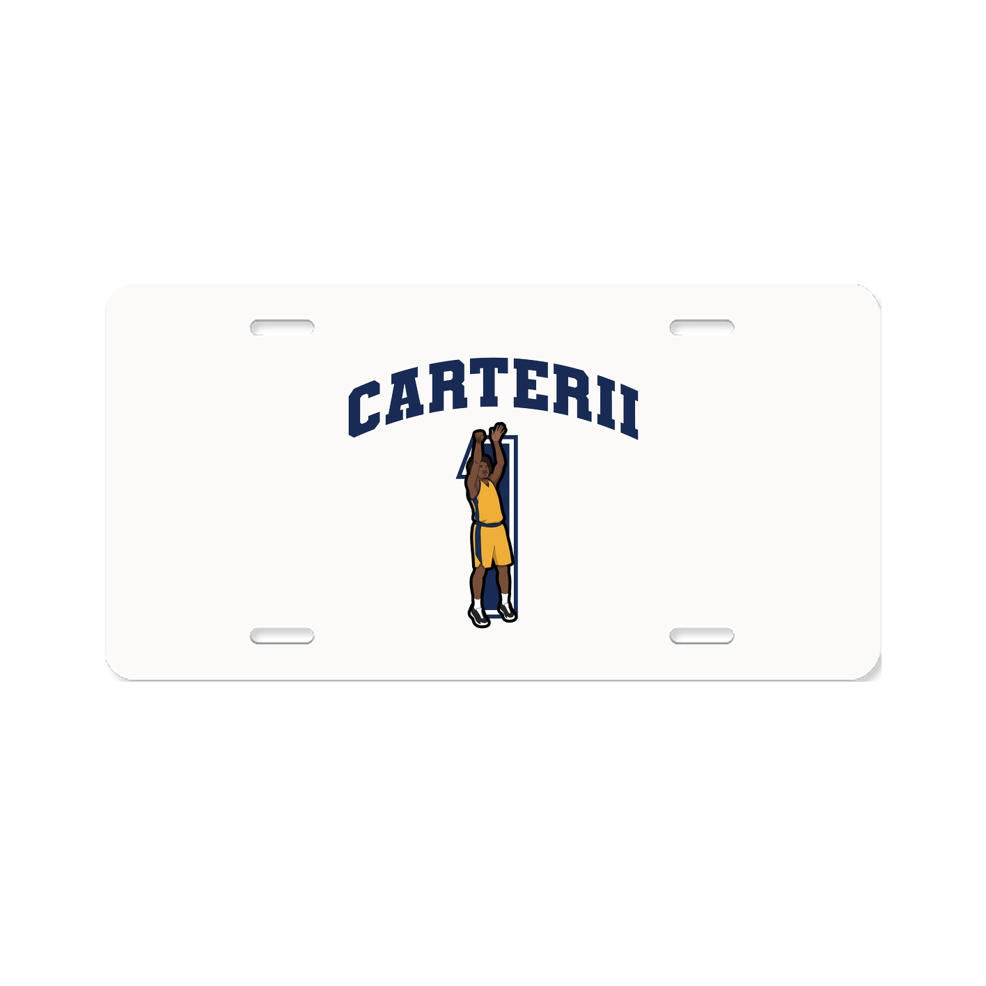 License Plate — Number in Classic