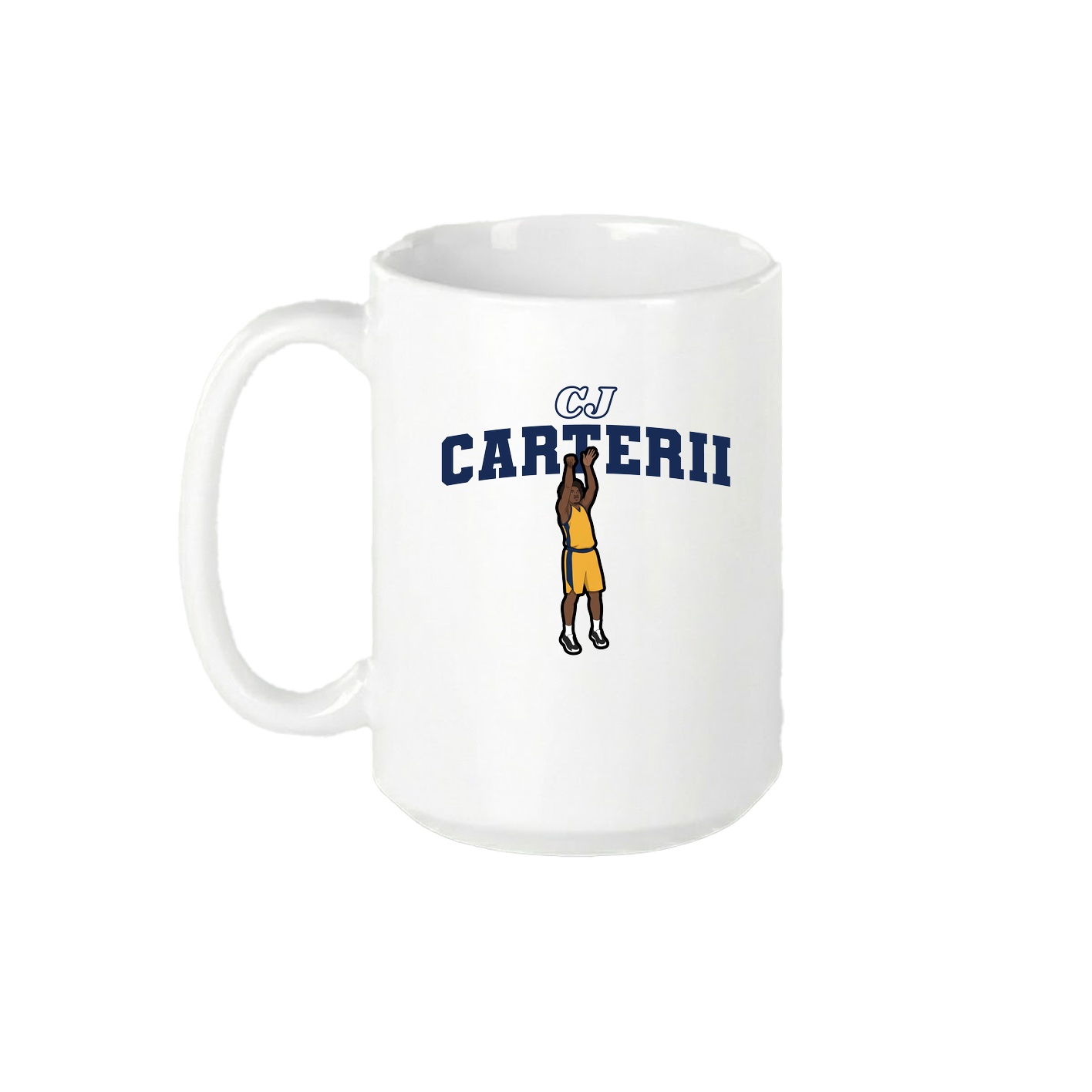 15oz Coffee Mug — Name Arch in White