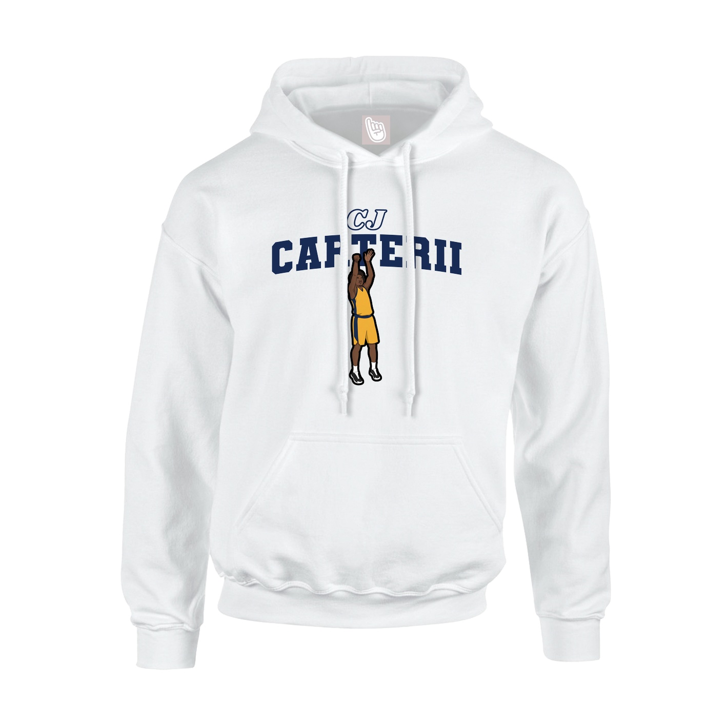 Hoodie — Name Arch in White
