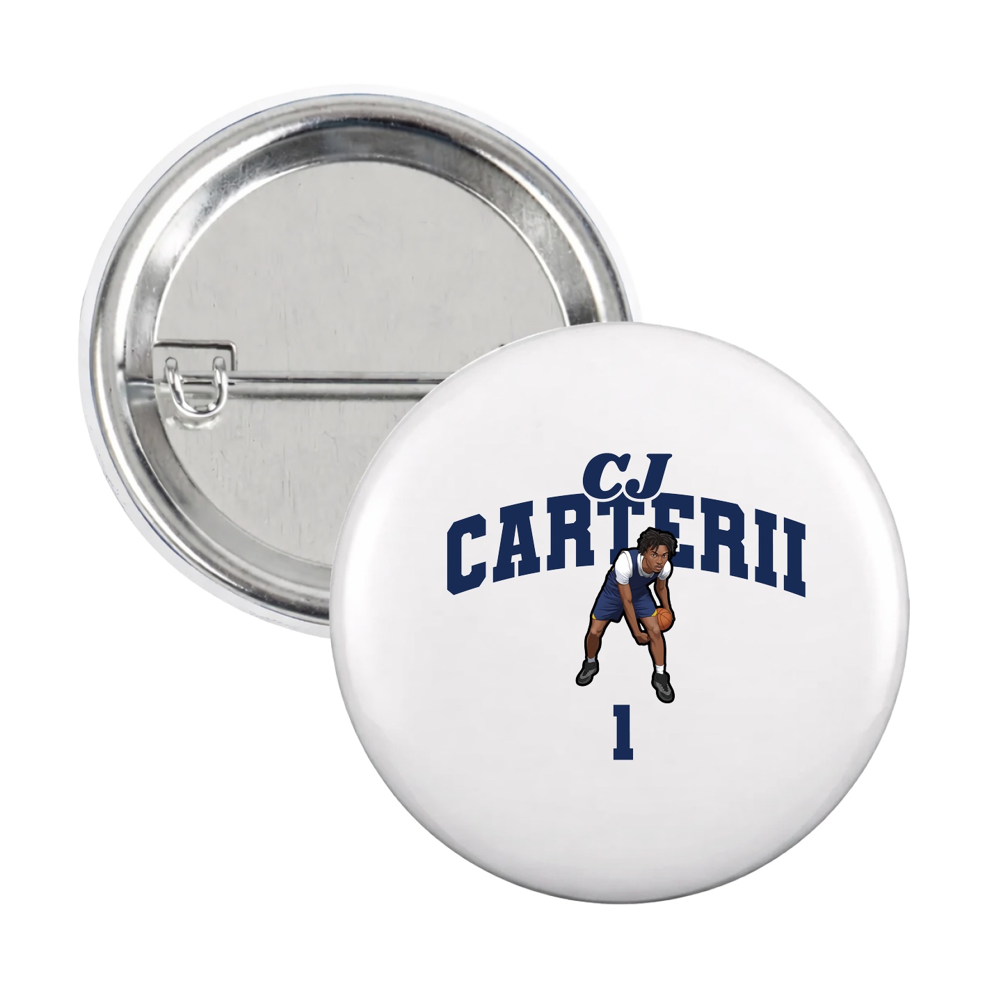 Game Day Button — Signature Arch in White