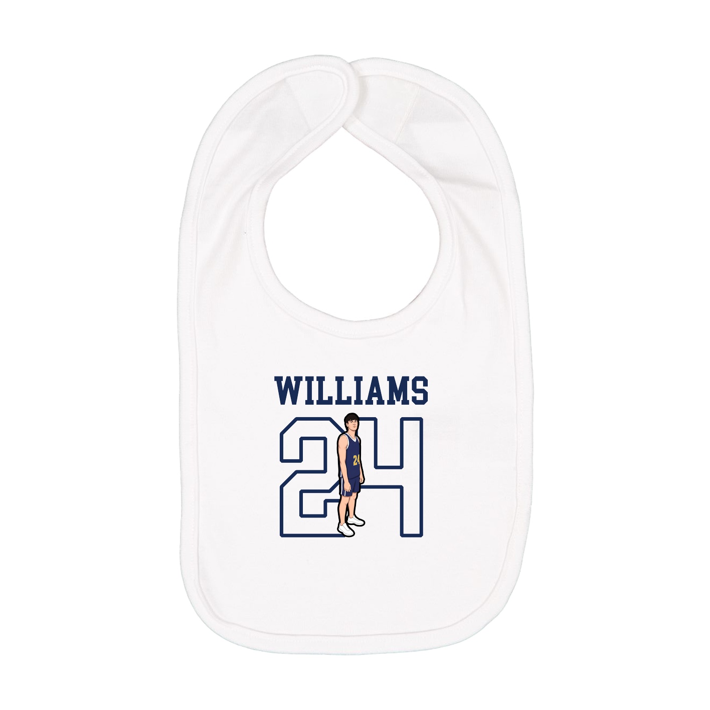 Infant Bib — Shirsey in White