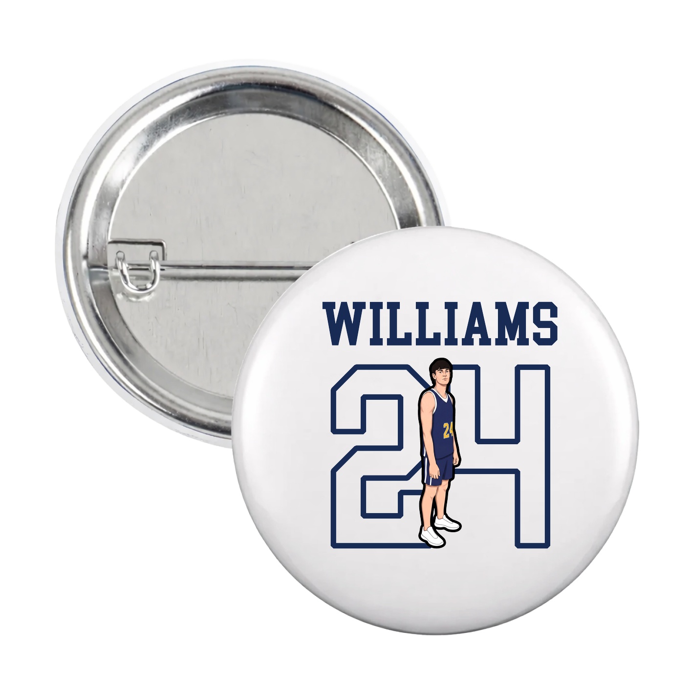 Game Day Button — Shirsey in White