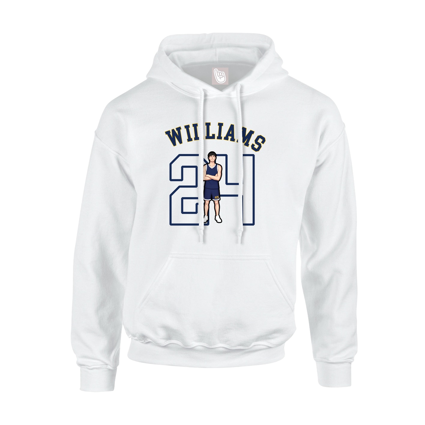 Youth Hoodie — Shirsey Arch in White