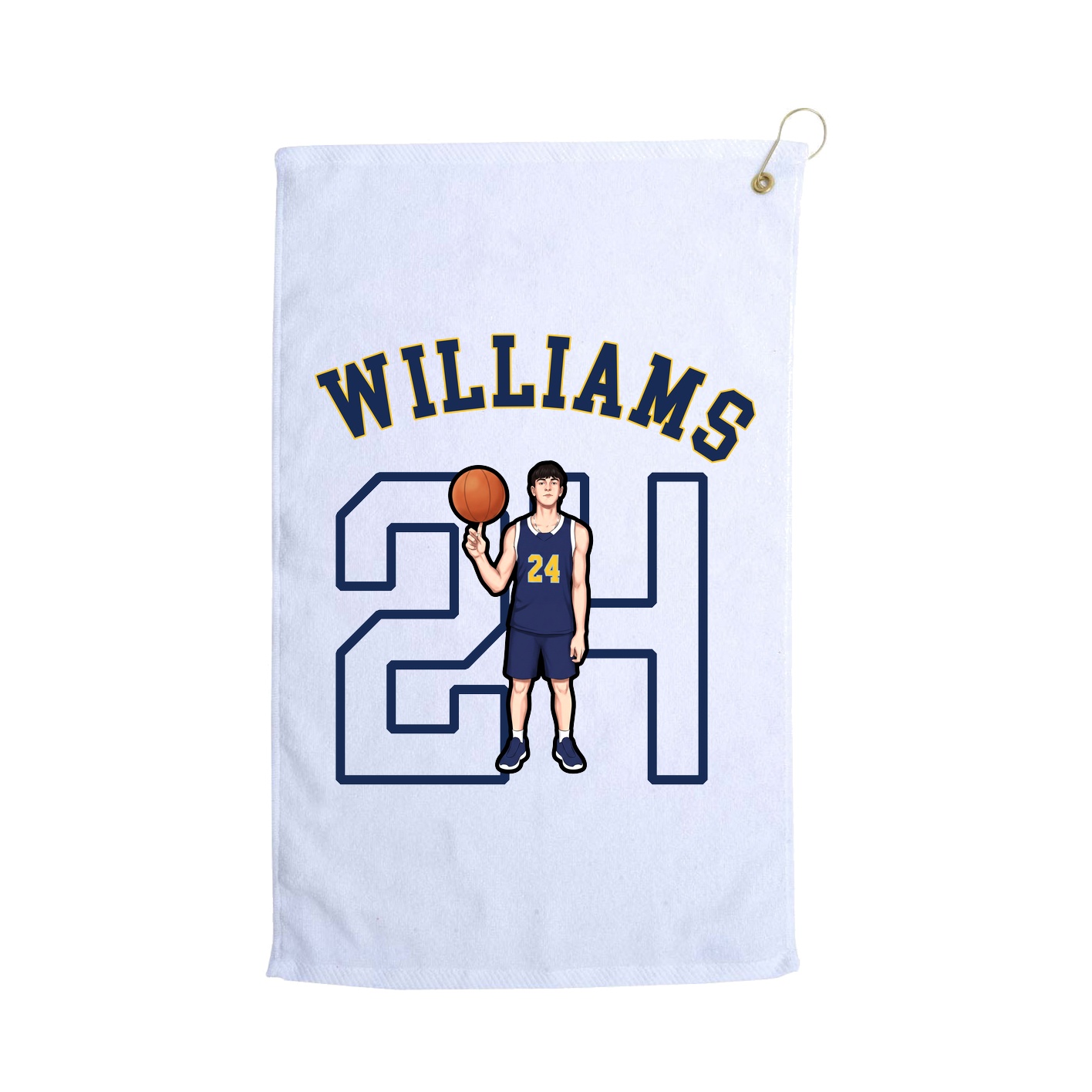 Golf Towel — Shirsey Arch in White