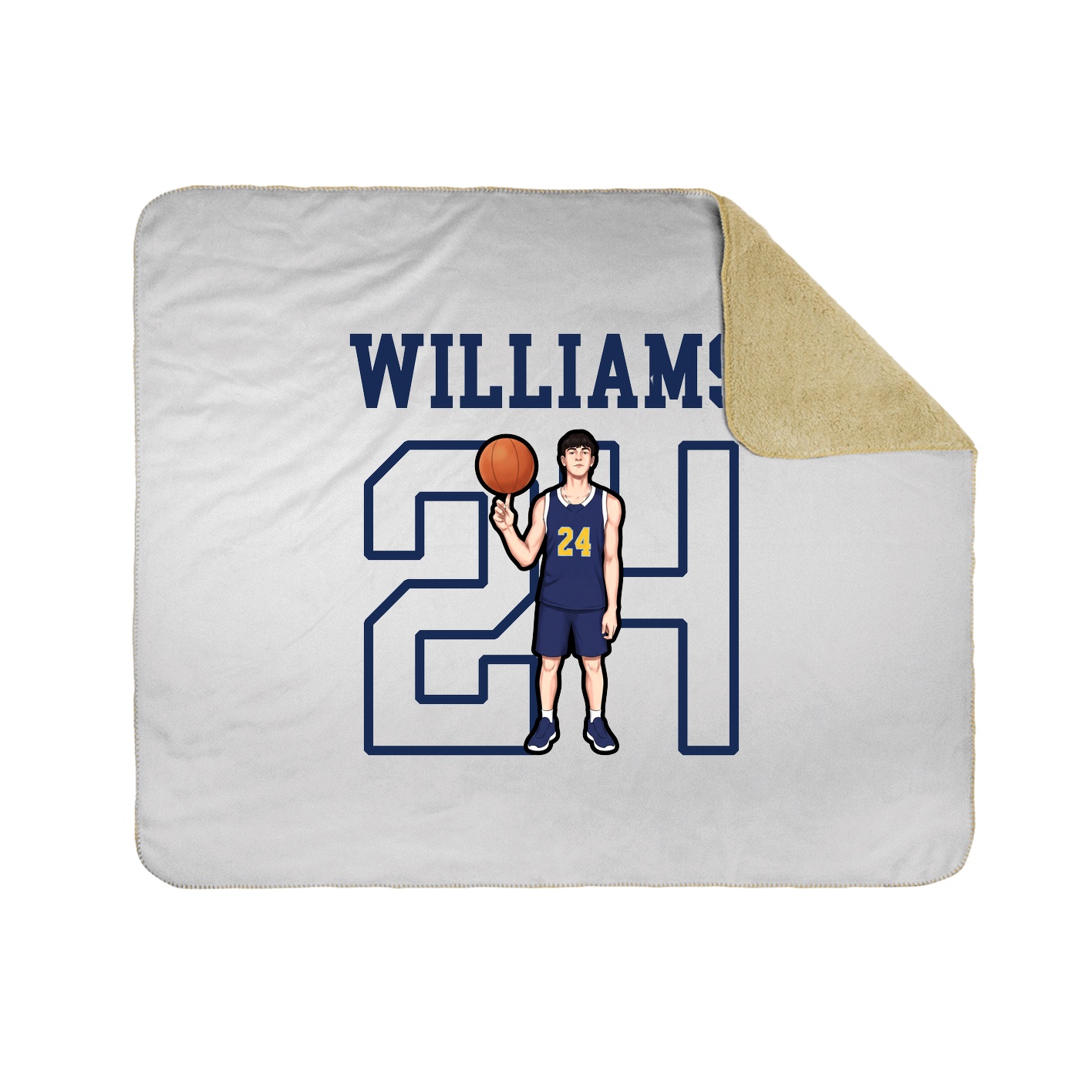 Throw Blanket — Shirsey in White