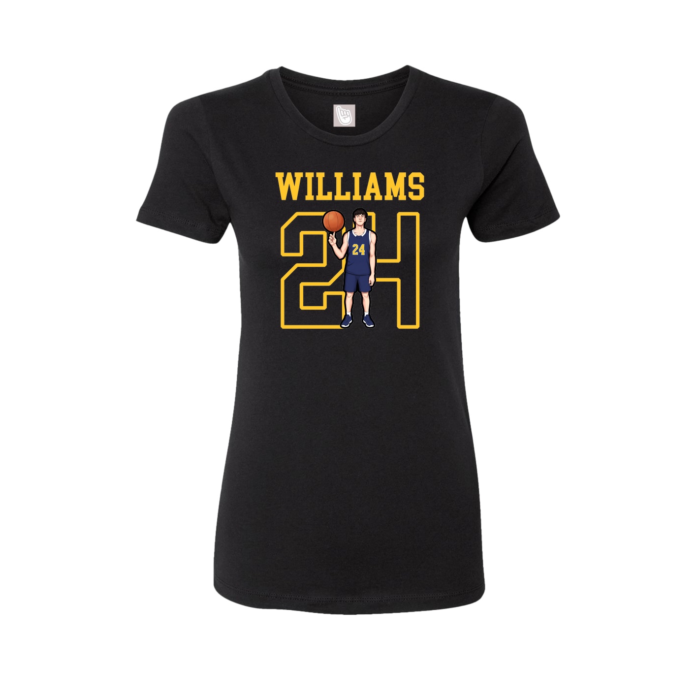 Fitted Women's Tee — Shirsey in Black