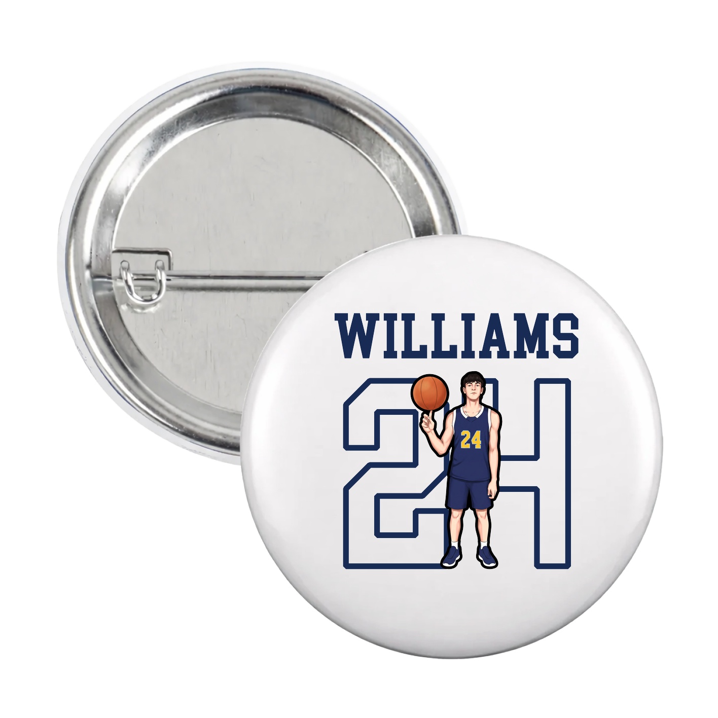 Game Day Button — Shirsey in White
