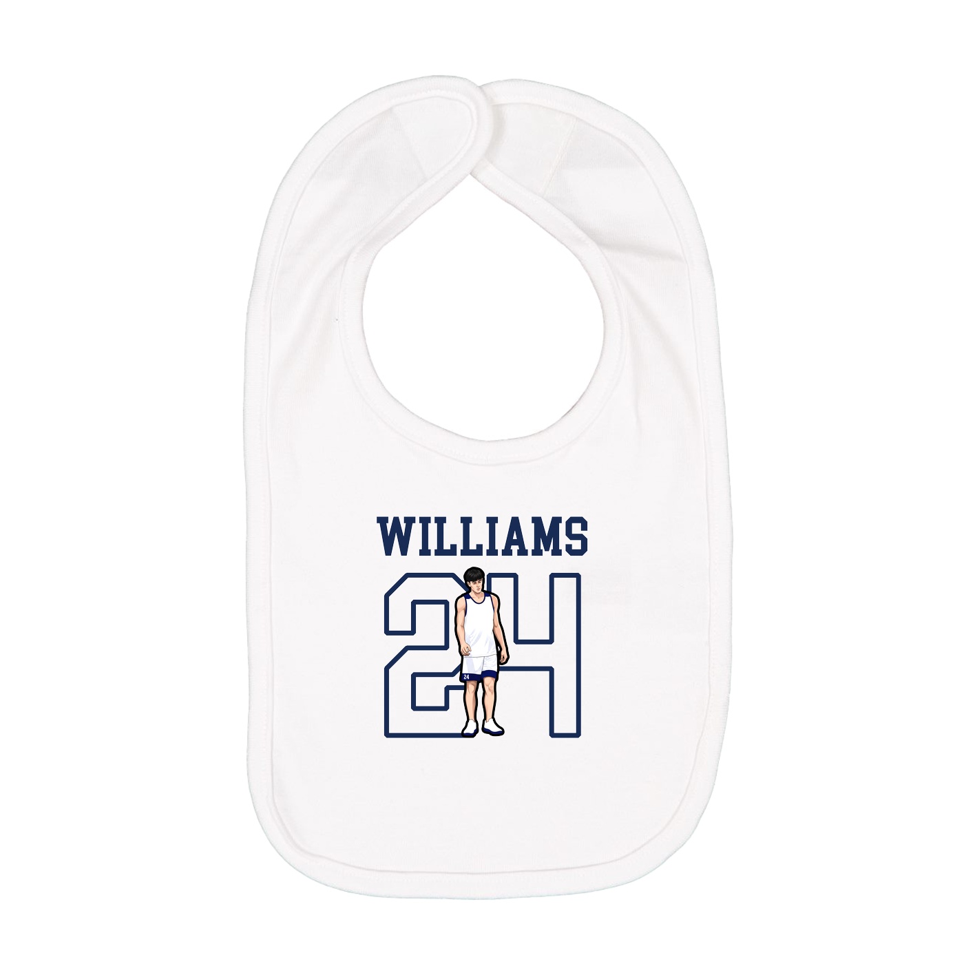Infant Bib — Shirsey in White
