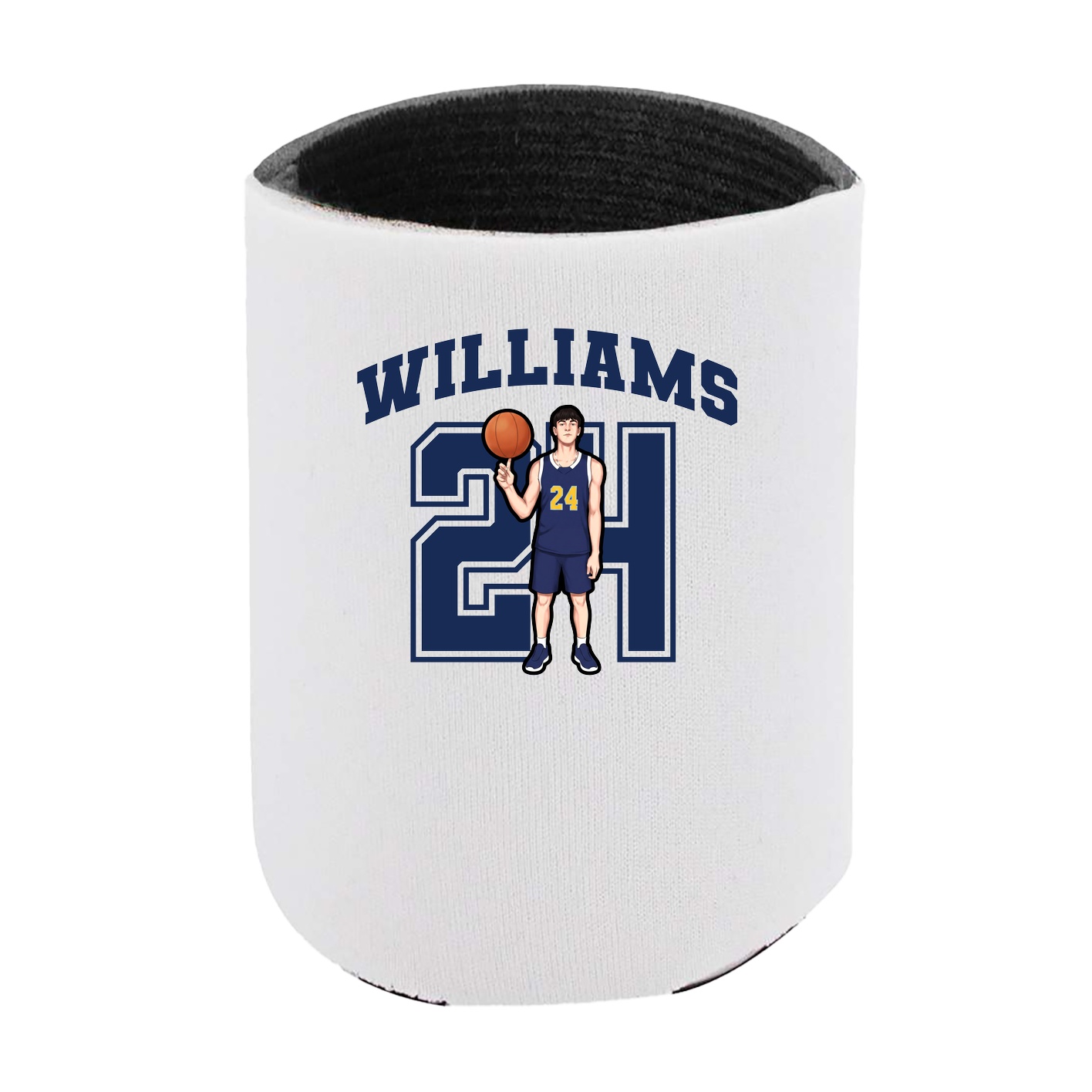 Can Holder — Number in White