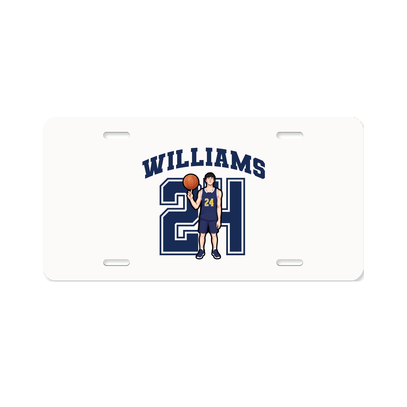 License Plate — Number in Classic