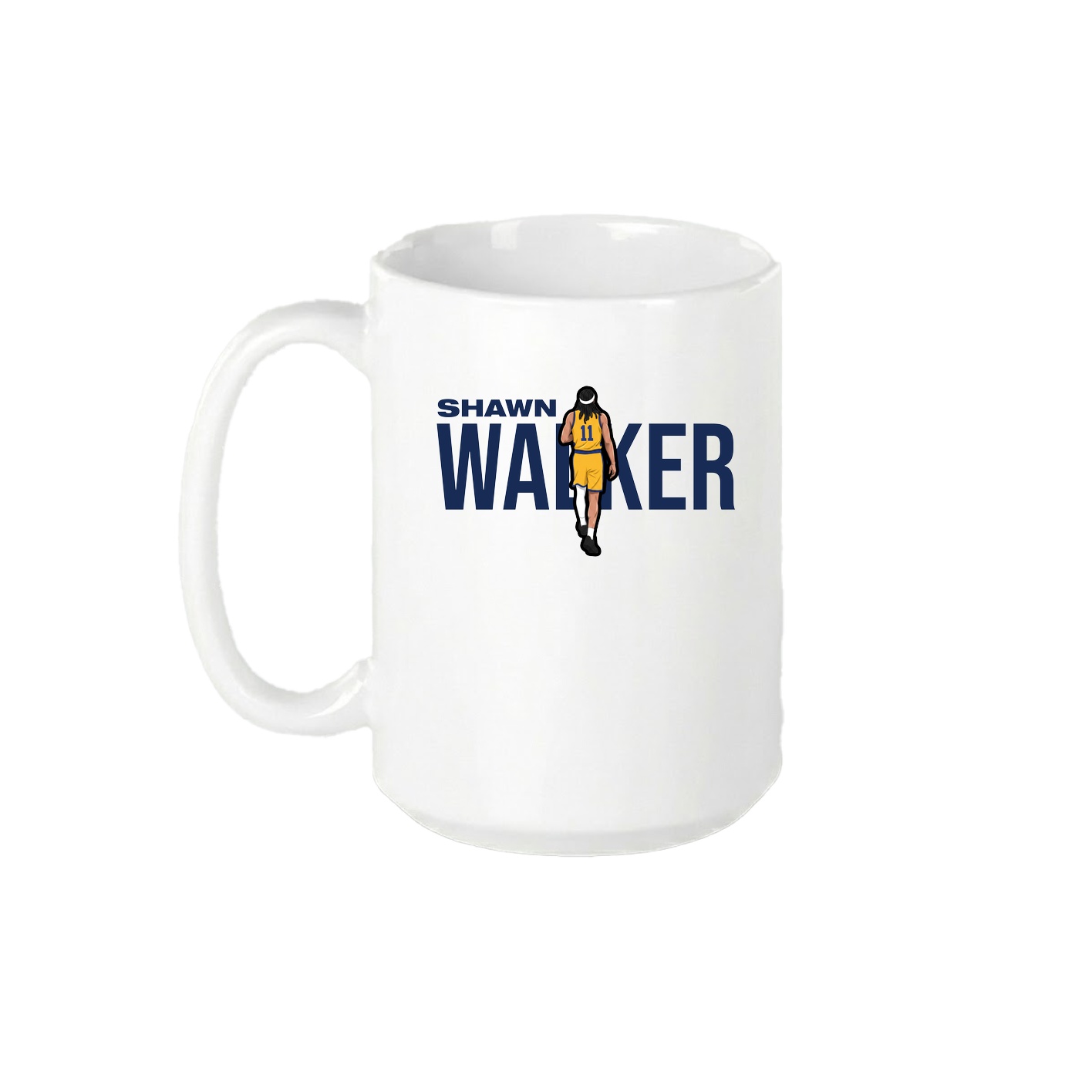 15oz Coffee Mug — Player Name in White