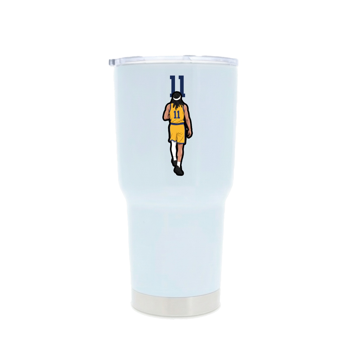30oz Stainless Steel Tumbler — Number Top in White