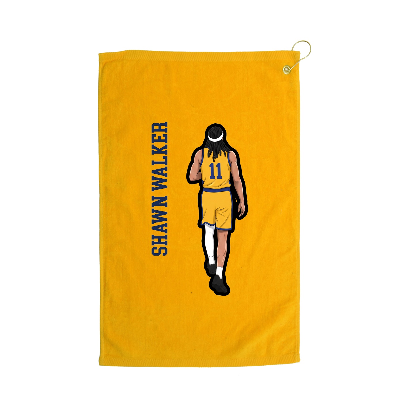 Golf Towel — Name Vertical in Gold