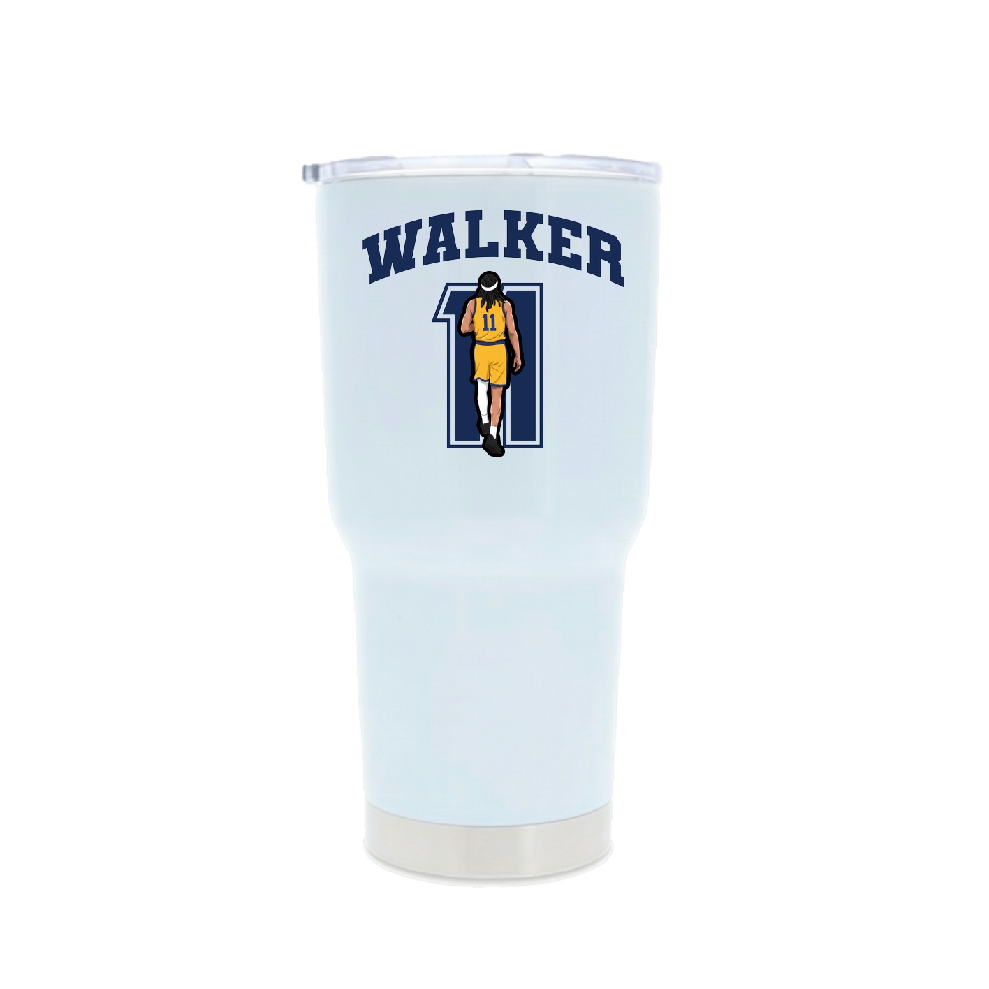 30oz Stainless Steel Tumbler — Number in White