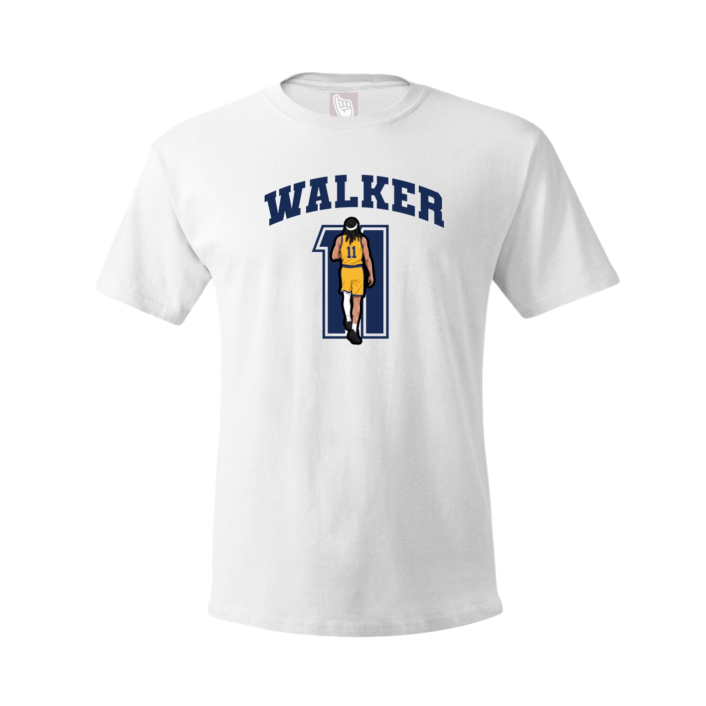 Youth Tee — Number in White