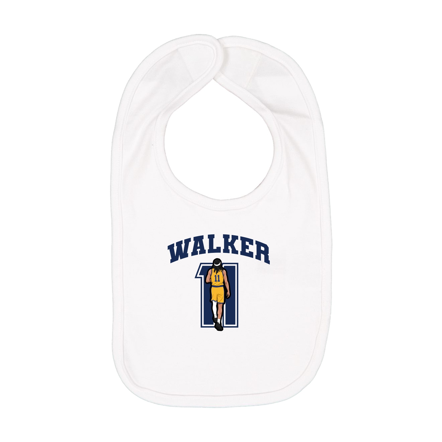 Infant Bib — Number in White