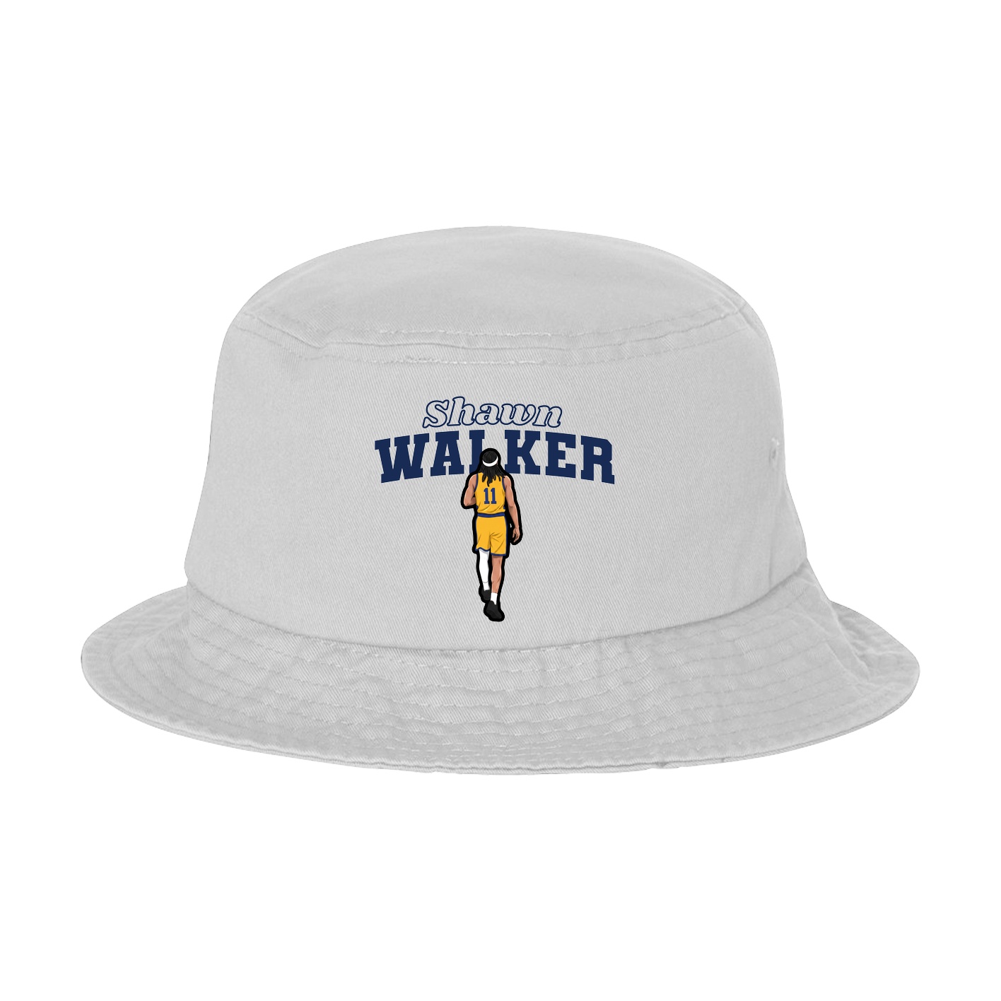 Bucket Cap — Name Arch in White