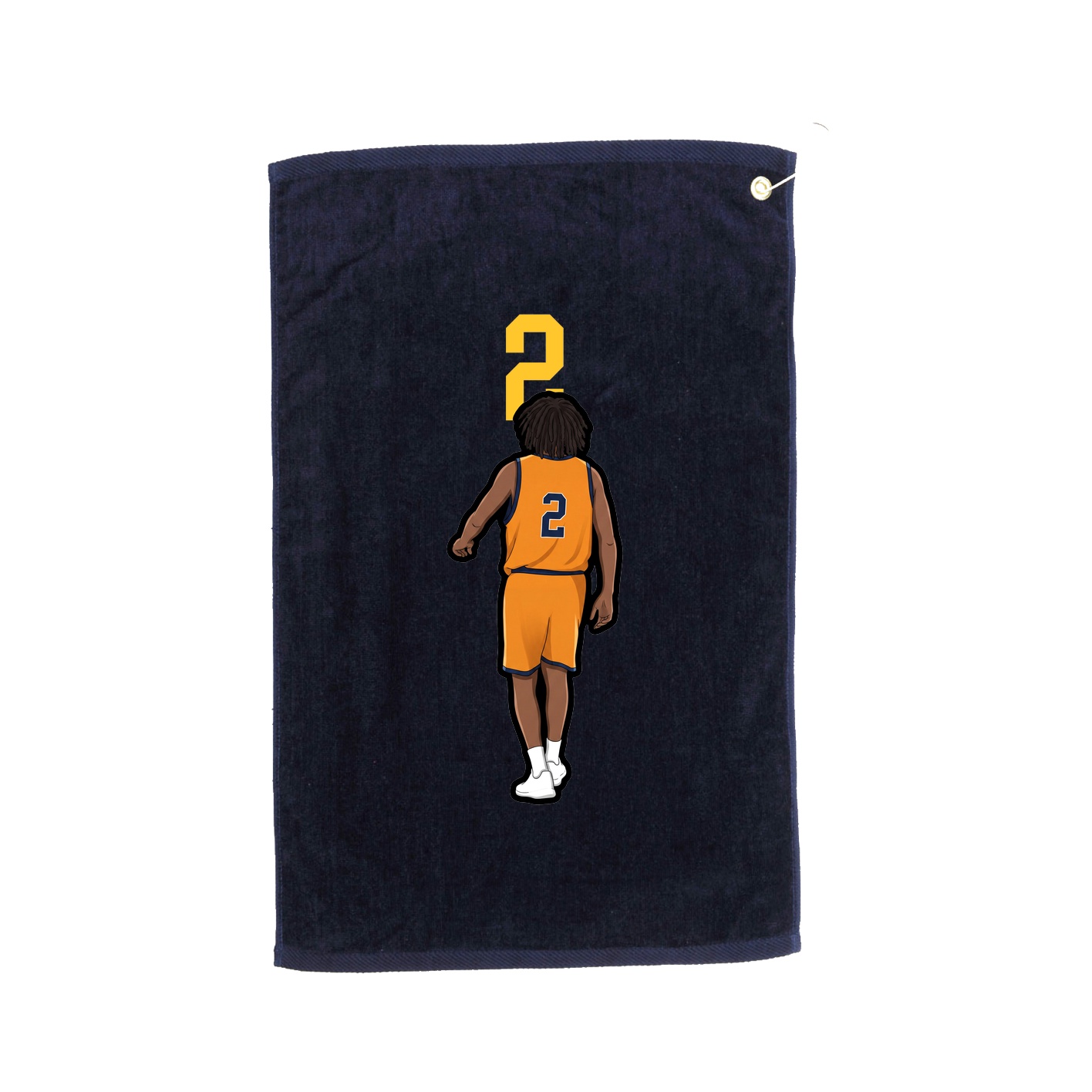 Golf Towel — Number Top in Navy