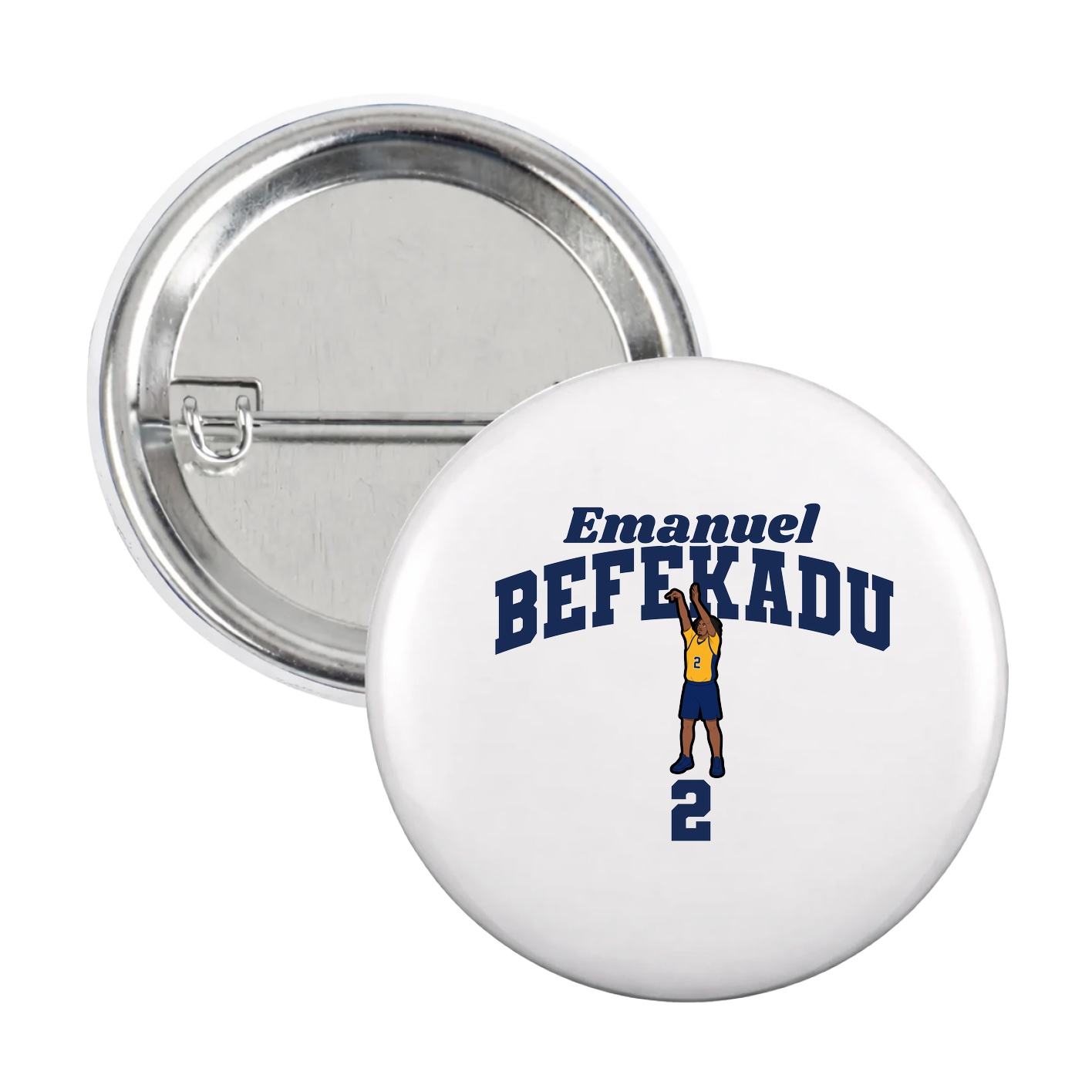 Game Day Button — Signature Arch in White