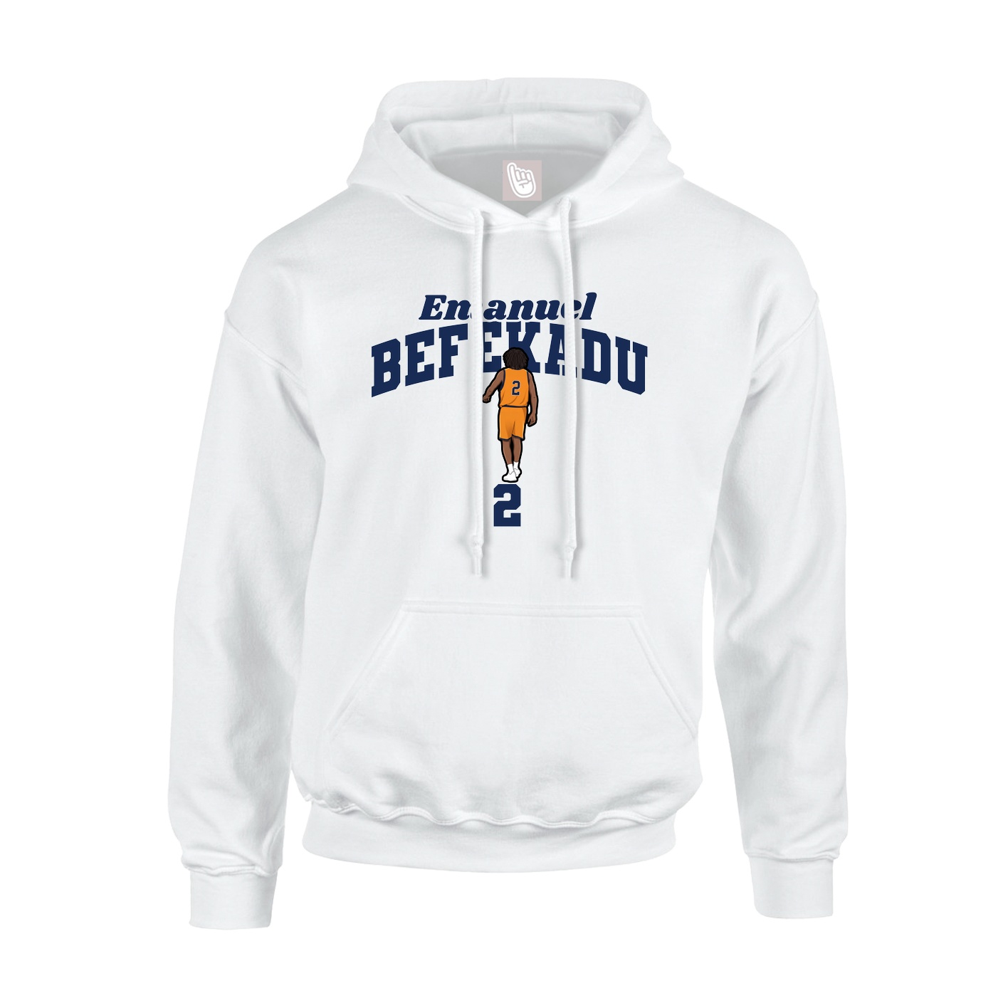 Hoodie — Signature Arch in White