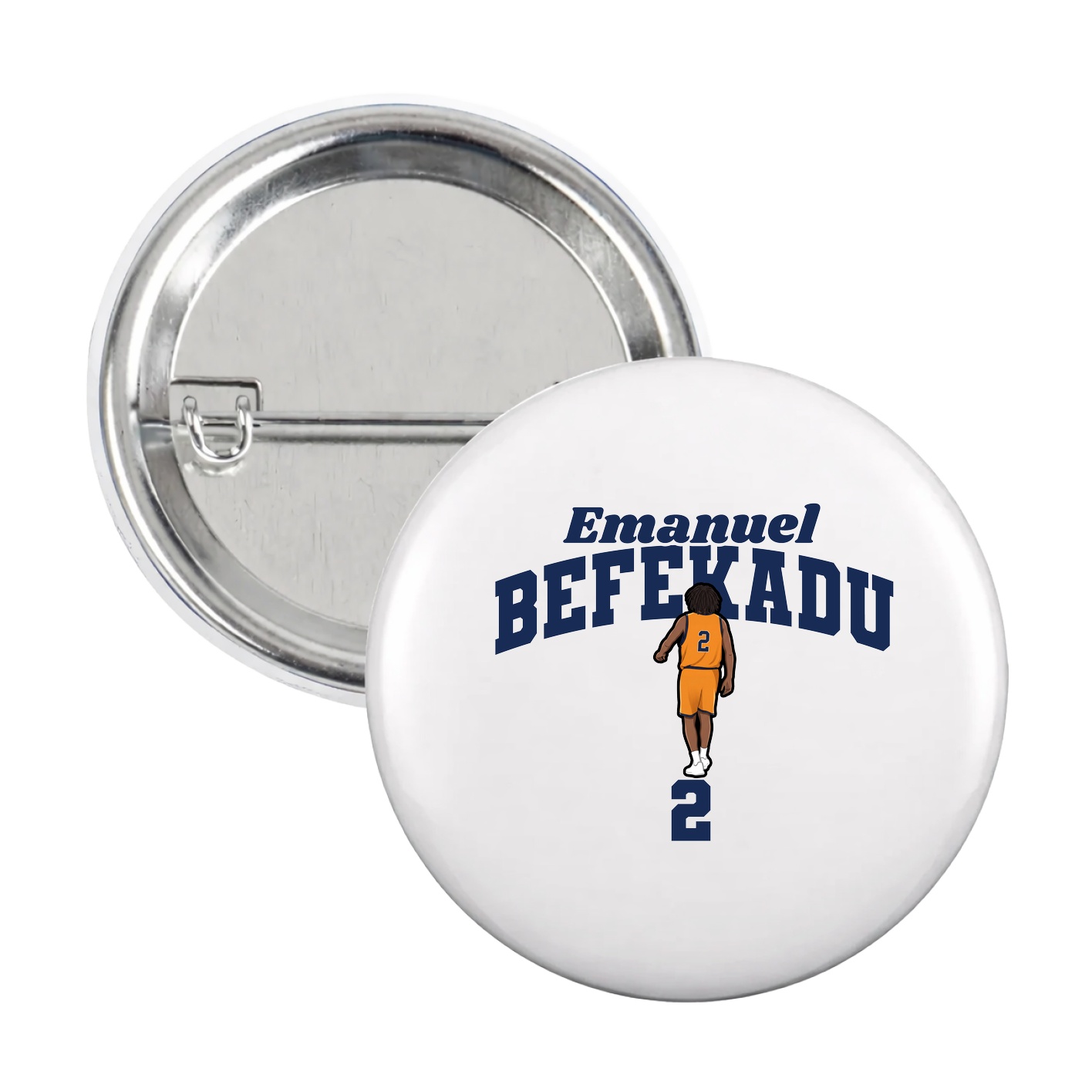 Game Day Button — Signature Arch in White
