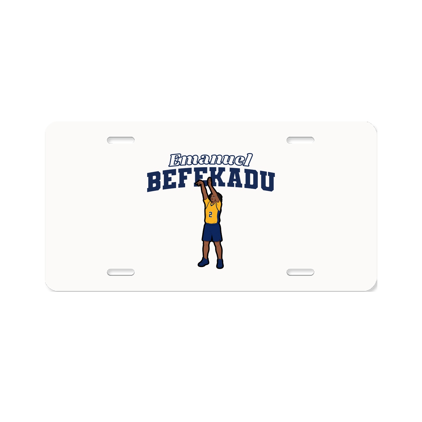 License Plate — Name Arch in Classic