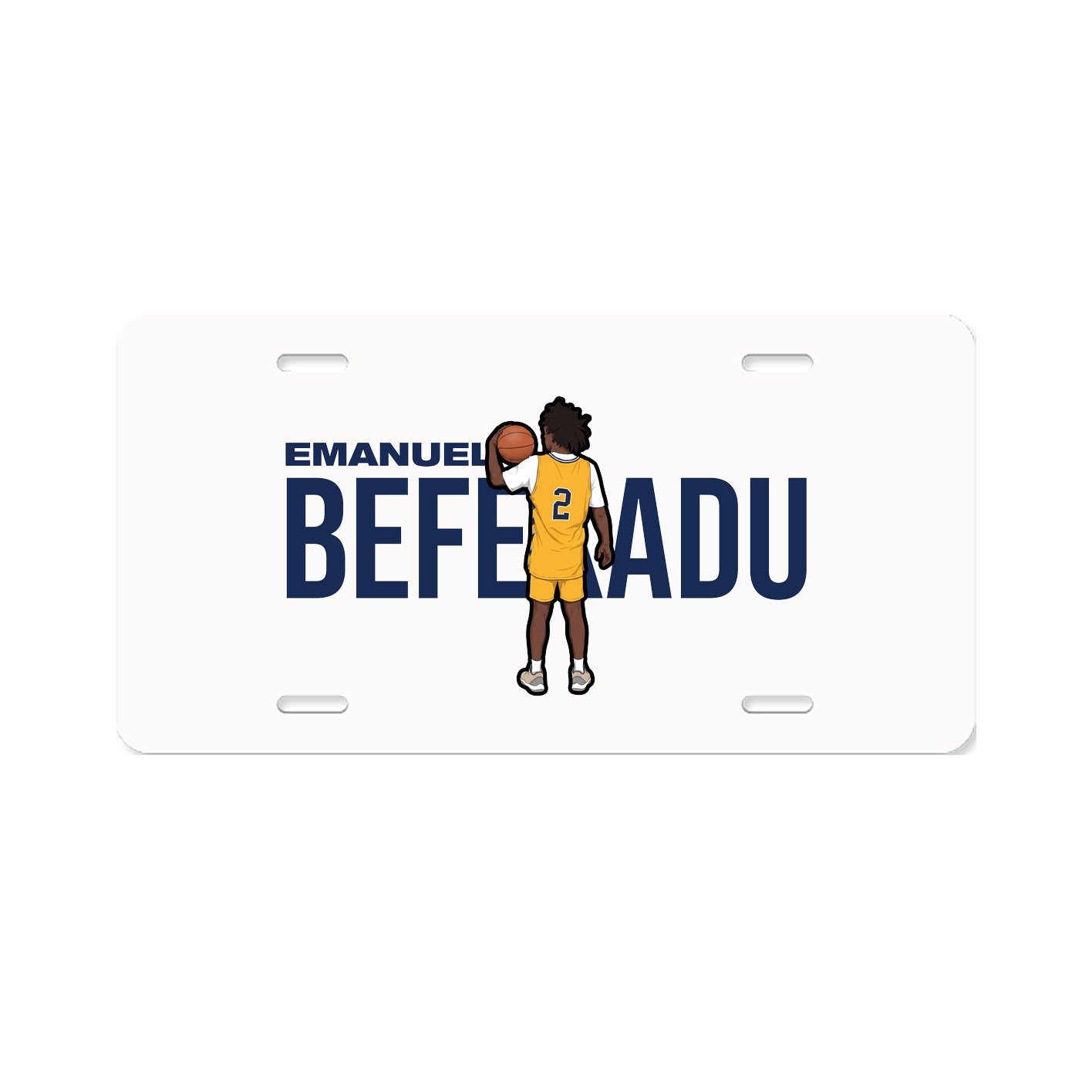 License Plate — Player Name in Classic
