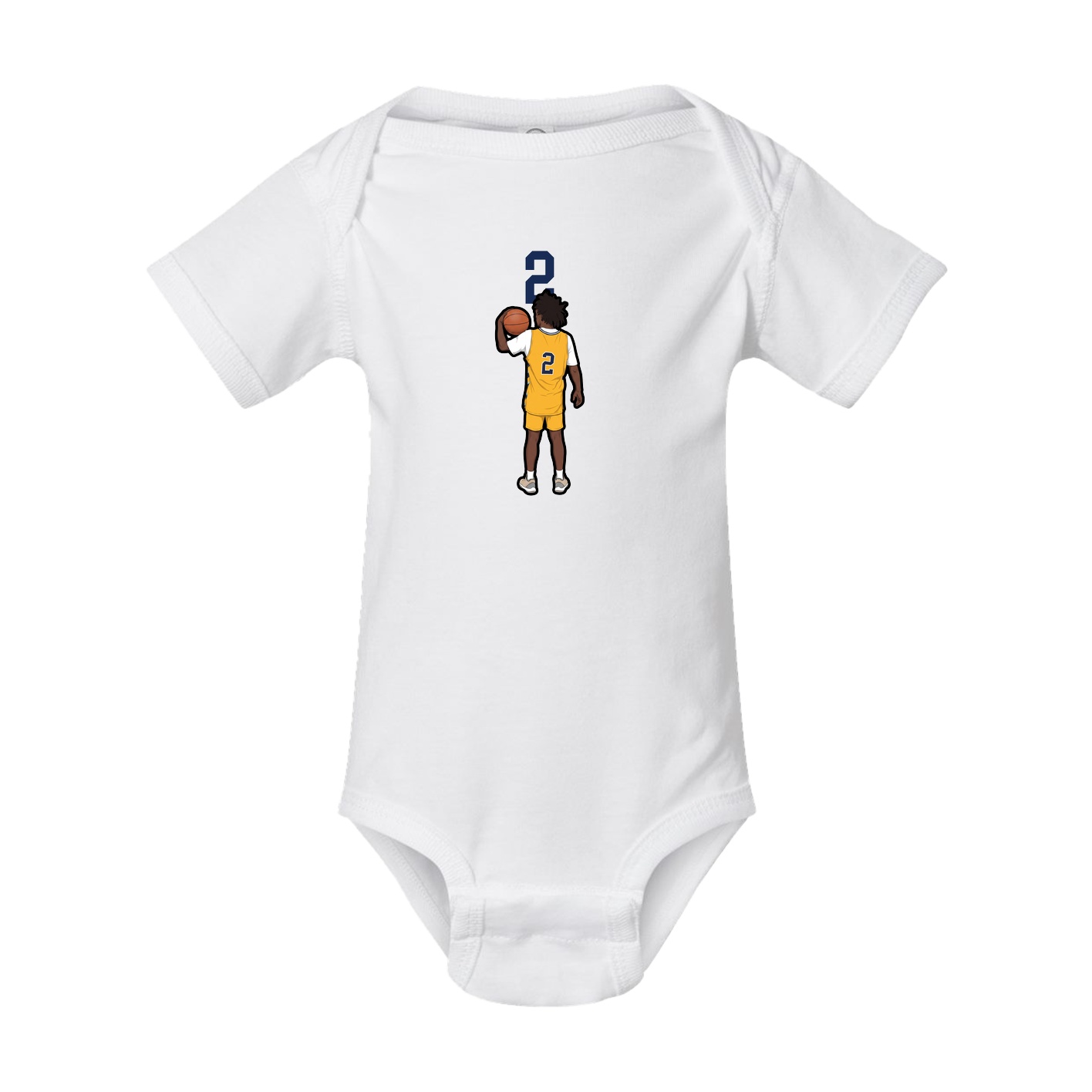 Baby Onesie — Number Top in White