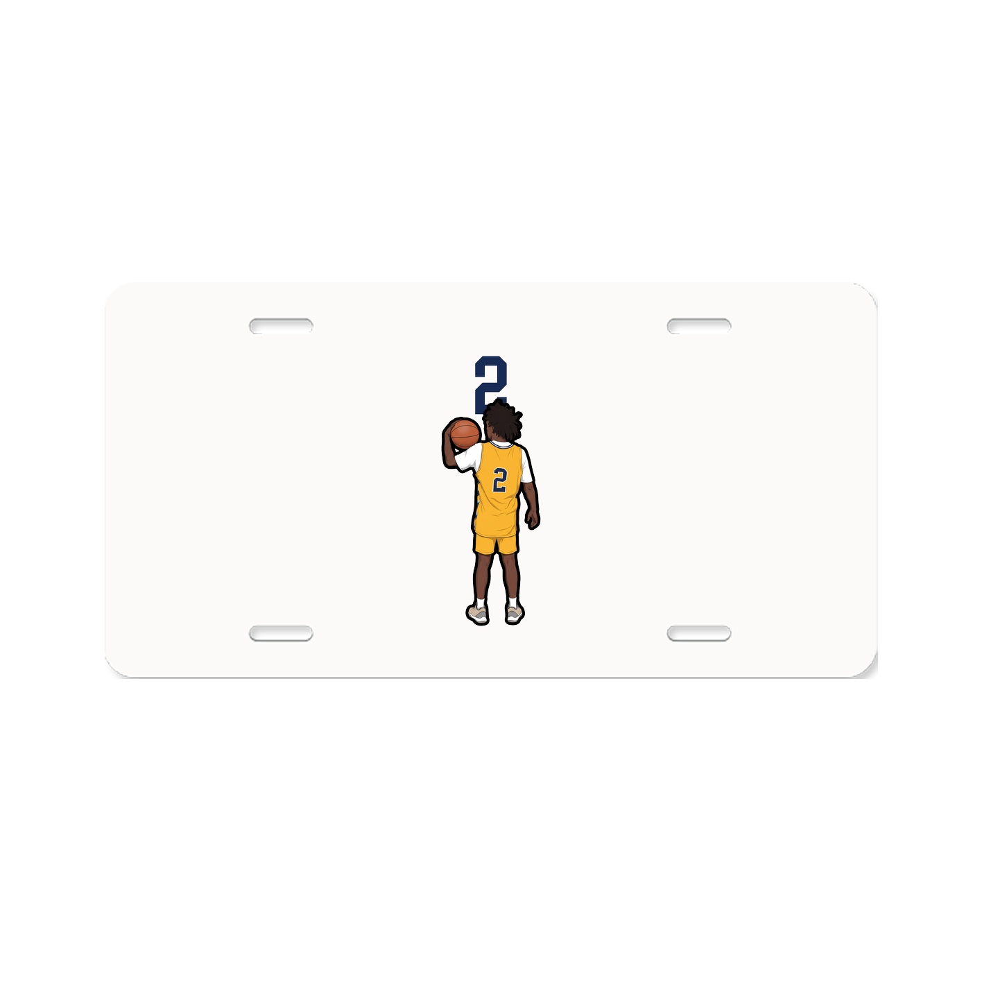 License Plate — Number Top in Classic