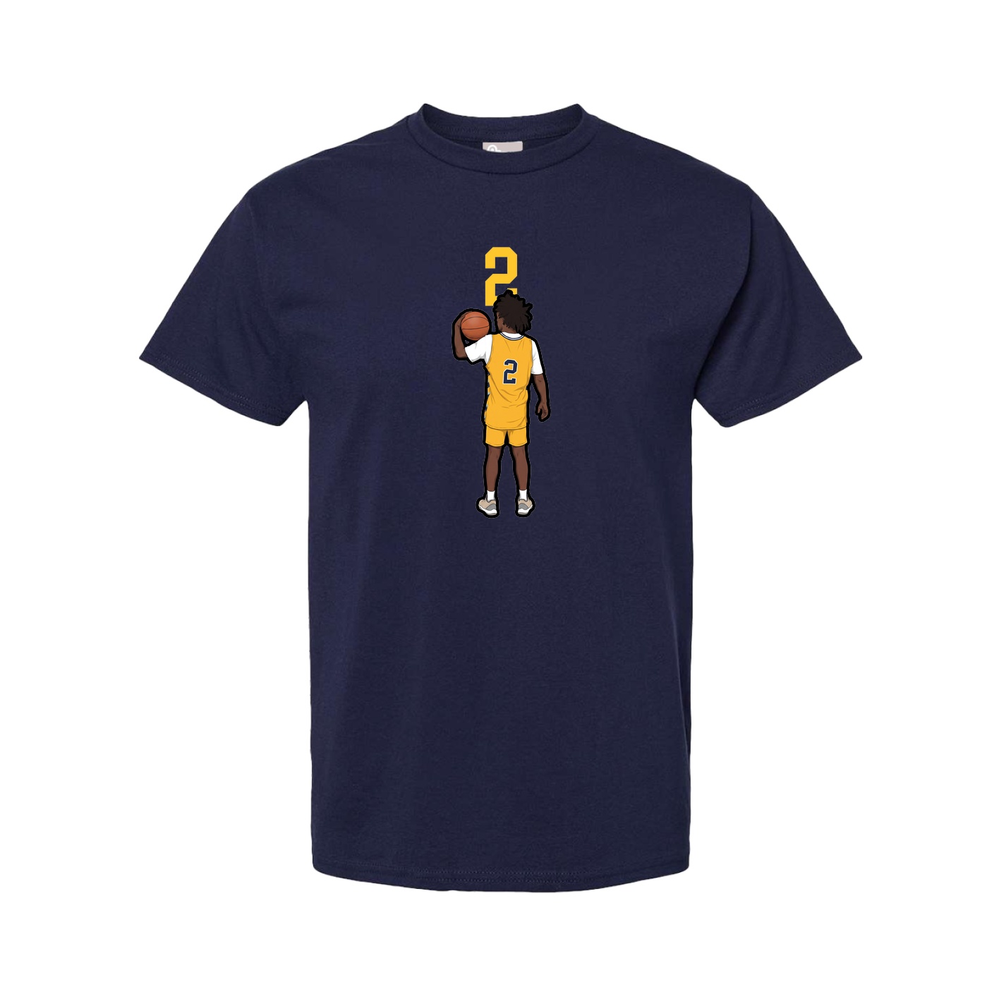 Youth Tee — Number Top in Navy