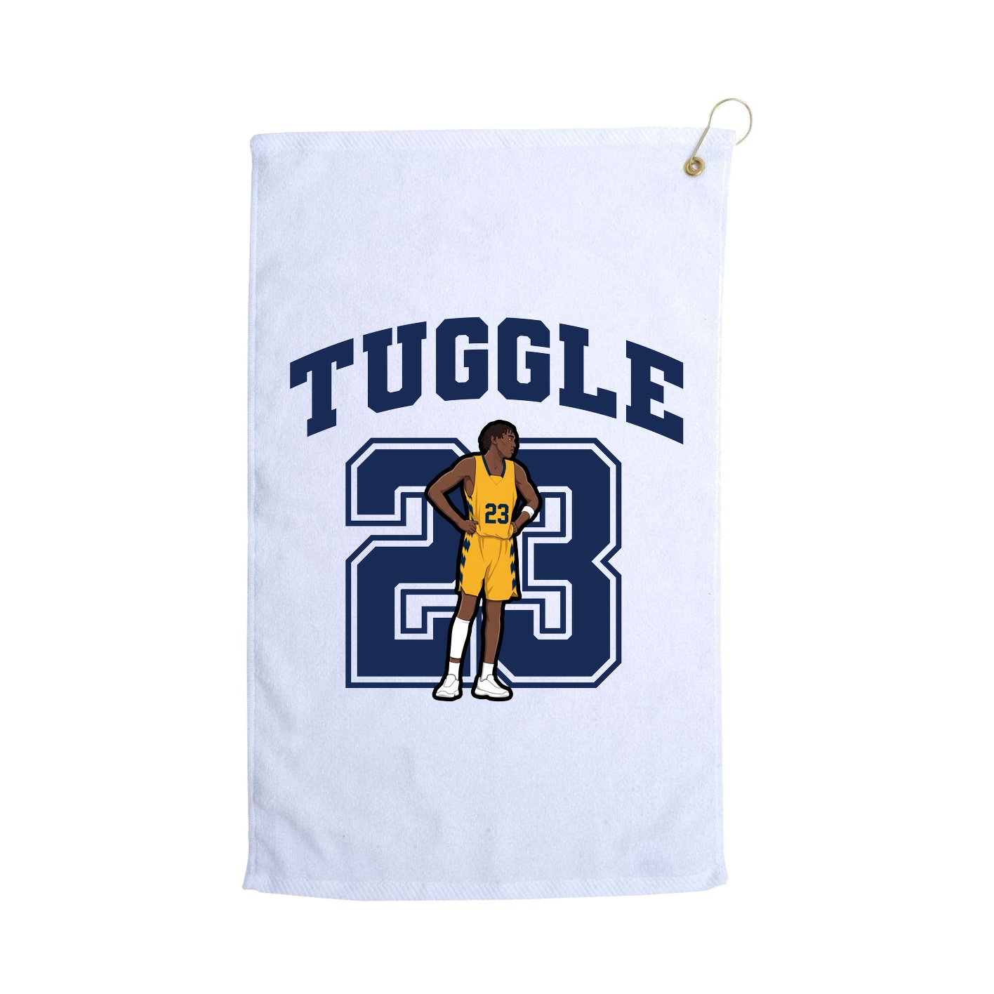Golf Towel — Number in White