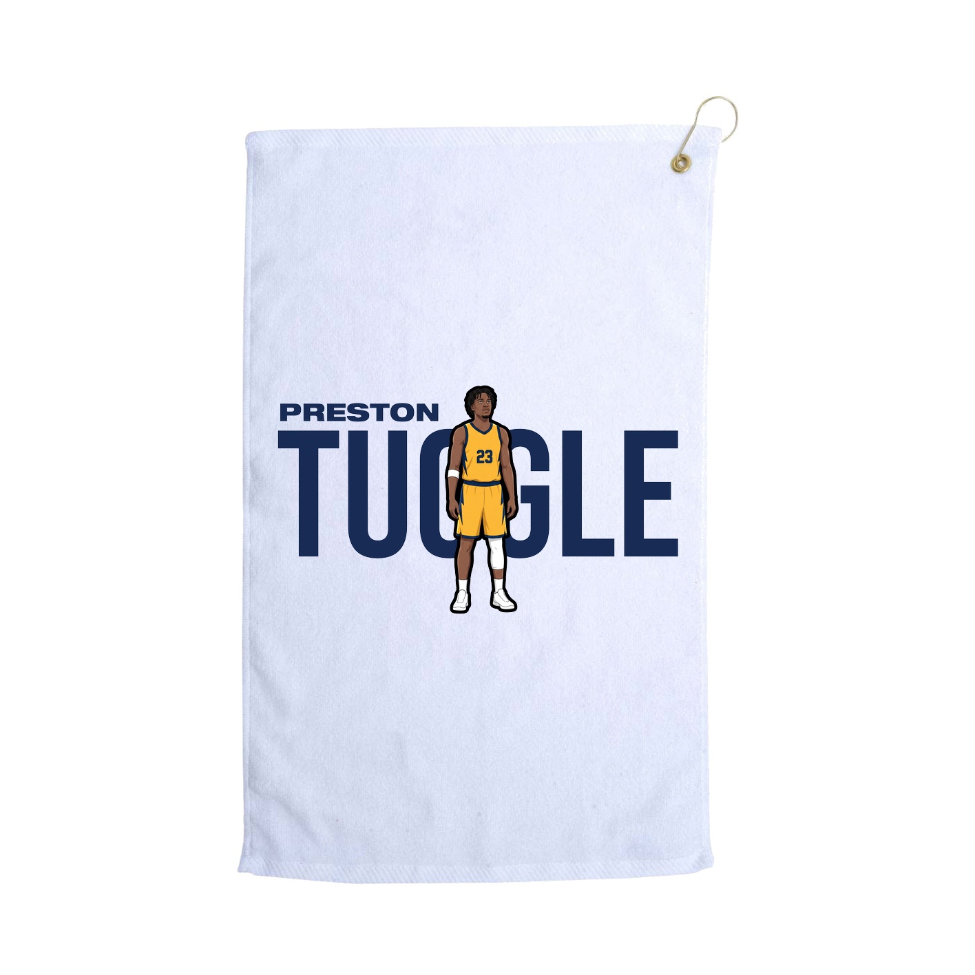 Golf Towel — Player Name in White