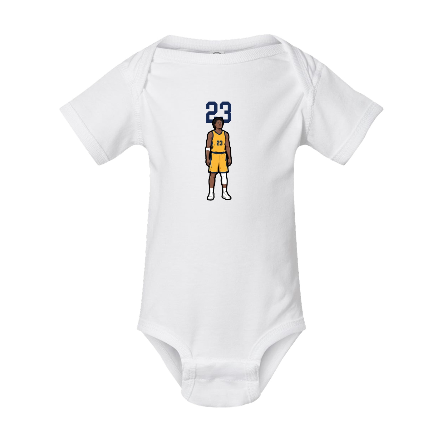 Baby Onesie — Number Top in White