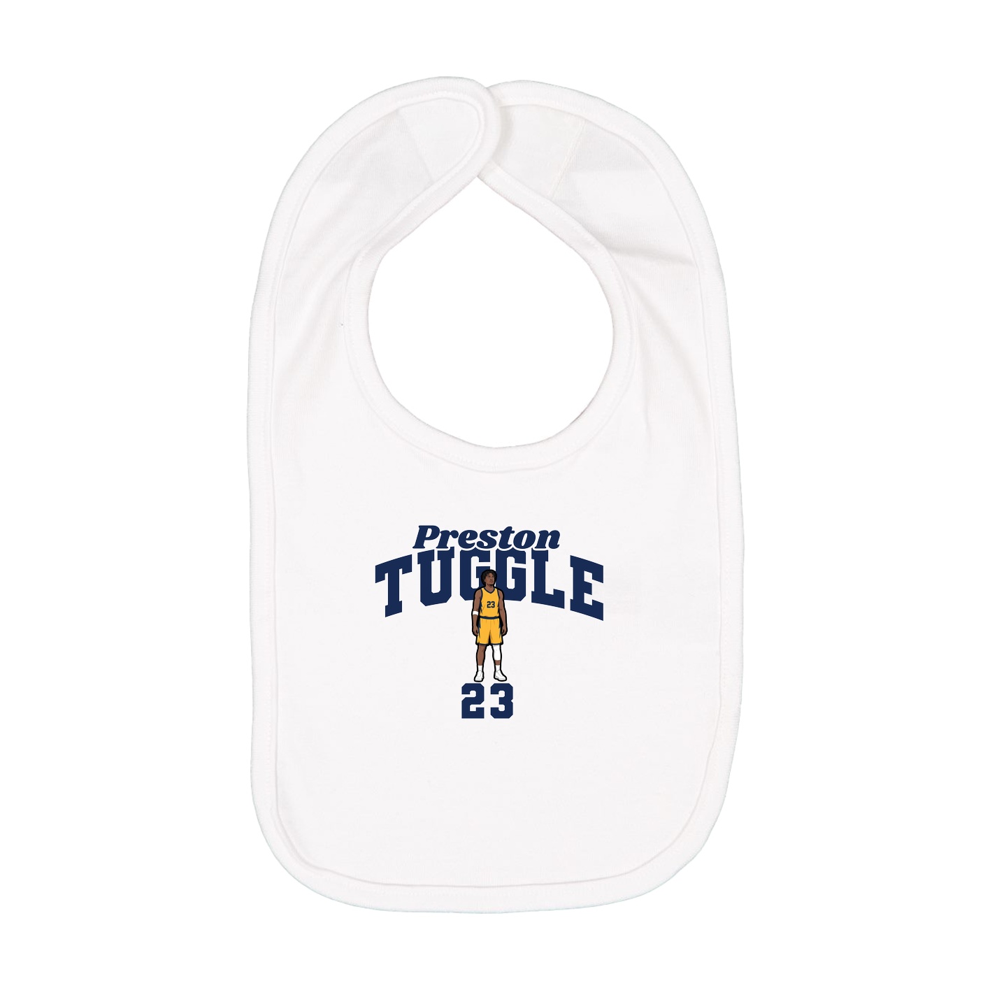 Infant Bib — Signature Arch in White