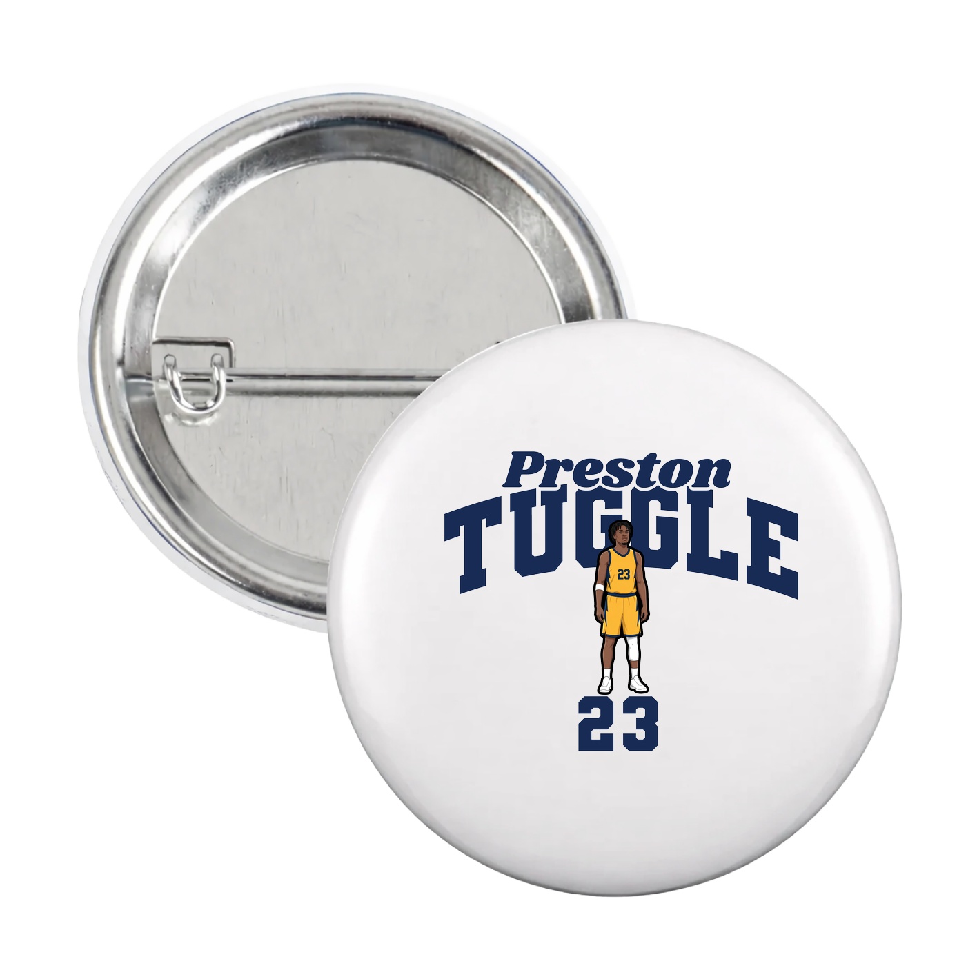 Game Day Button — Signature Arch in White