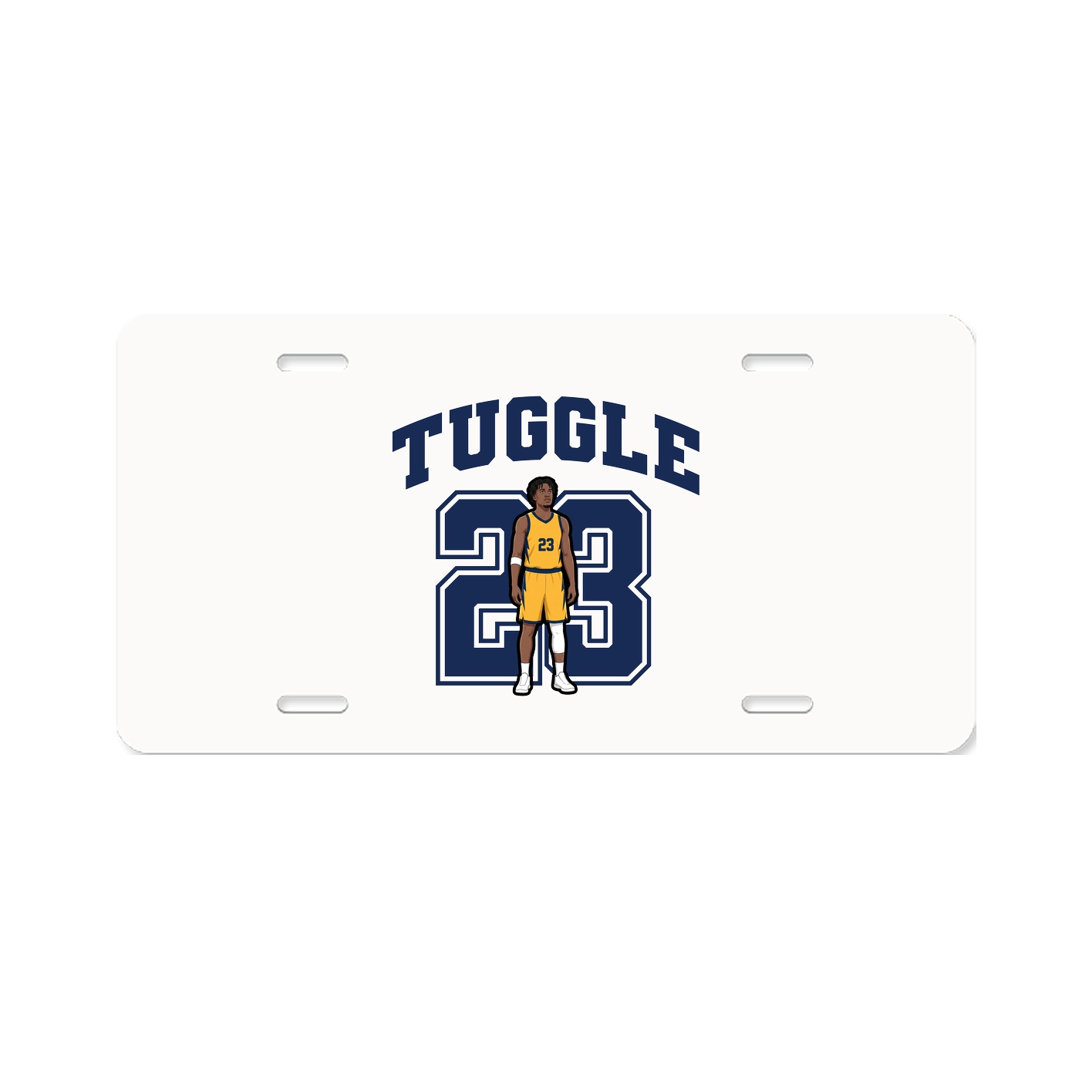 License Plate — Number in Classic