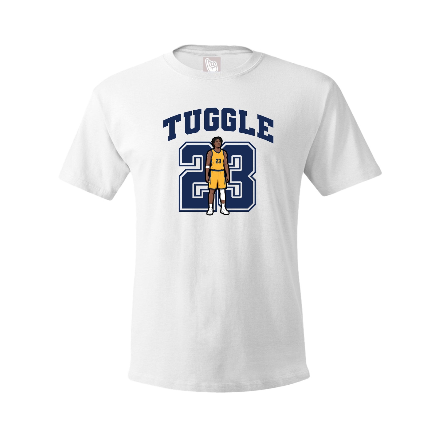 Youth Tee — Number in White