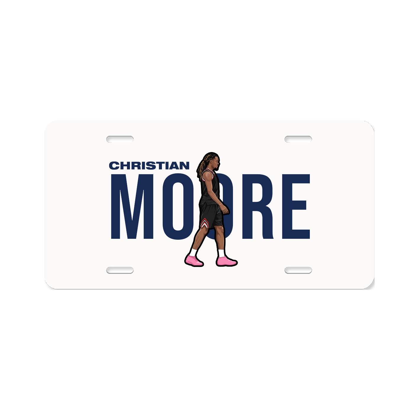 License Plate — Player Name in Classic