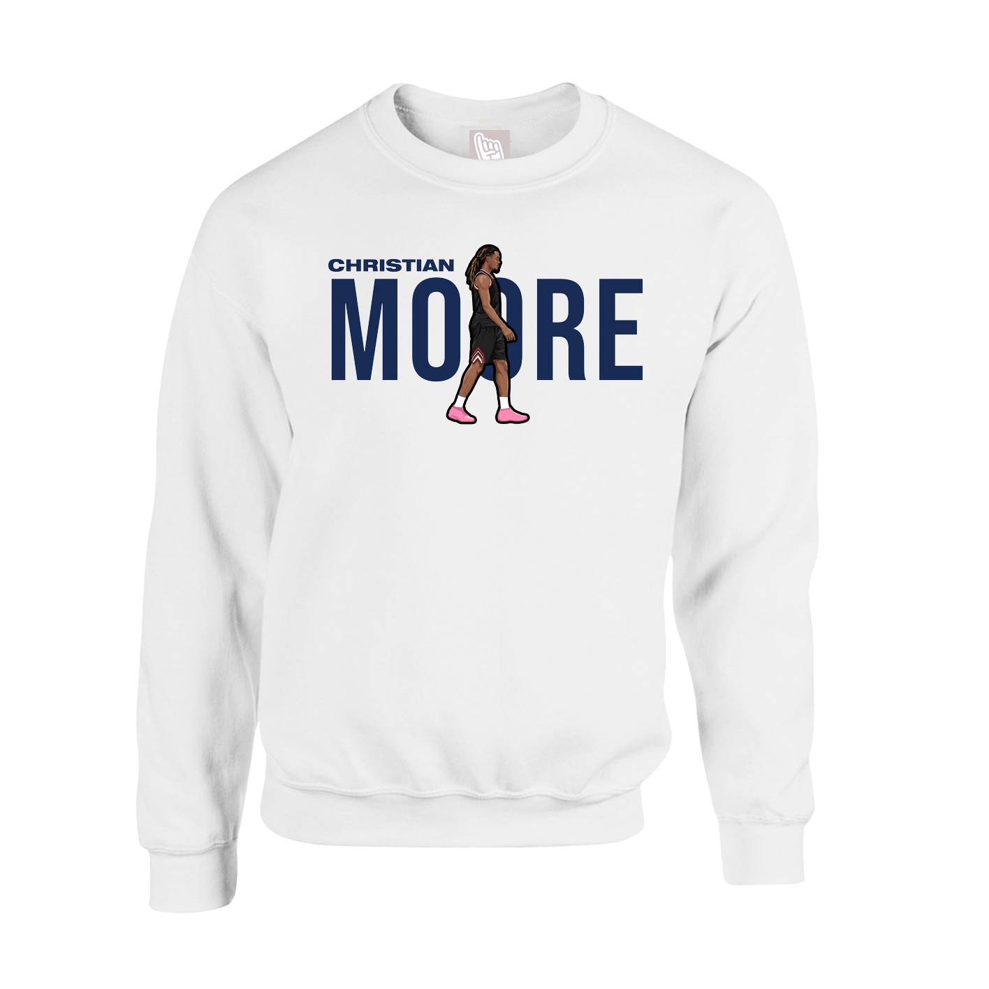 Fleece Crew — Player Name in White