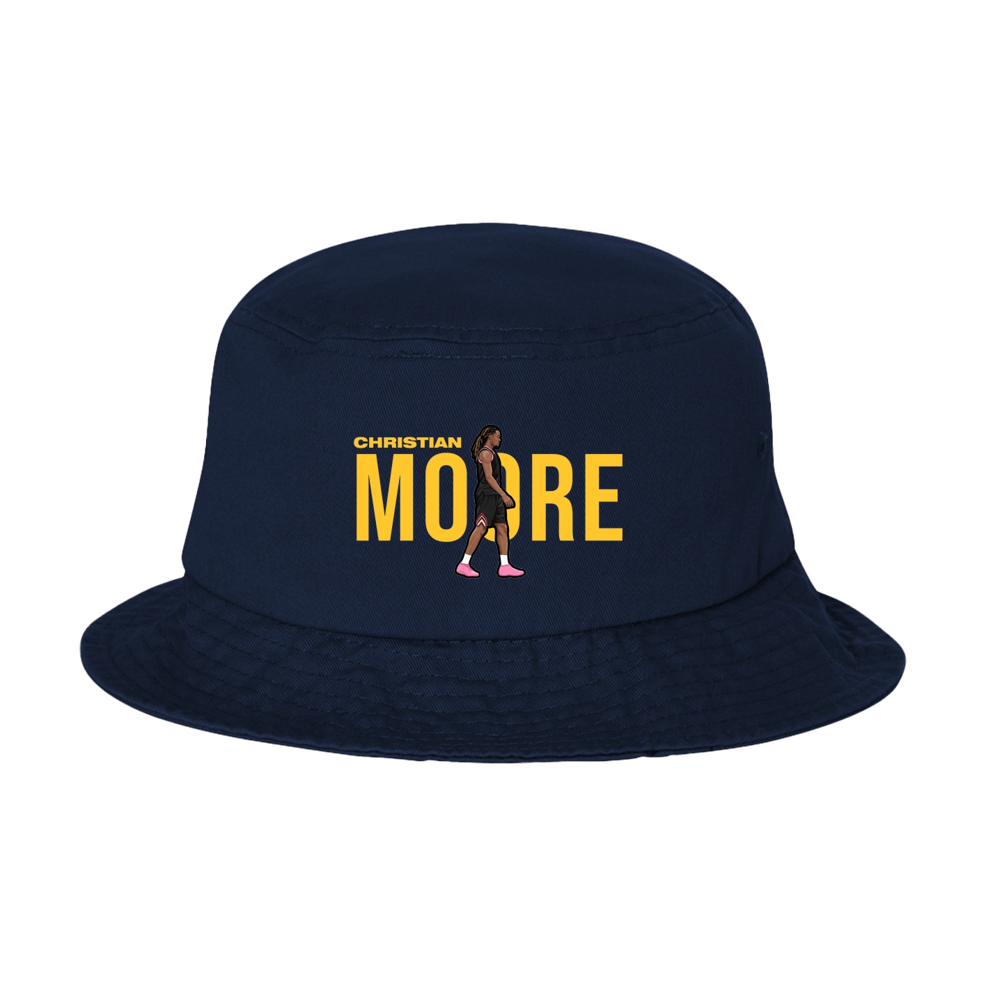 Bucket Cap — Player Name in Navy