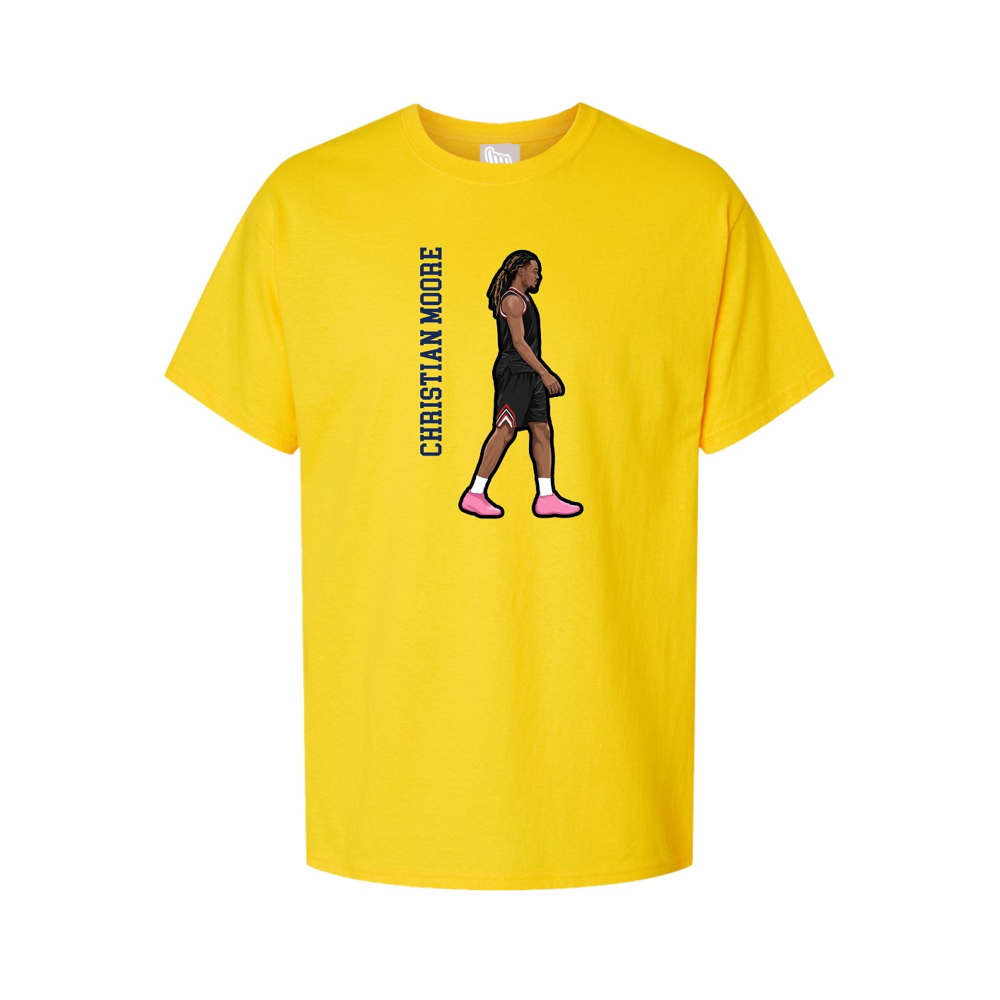 Tee — Name Vertical in Gold